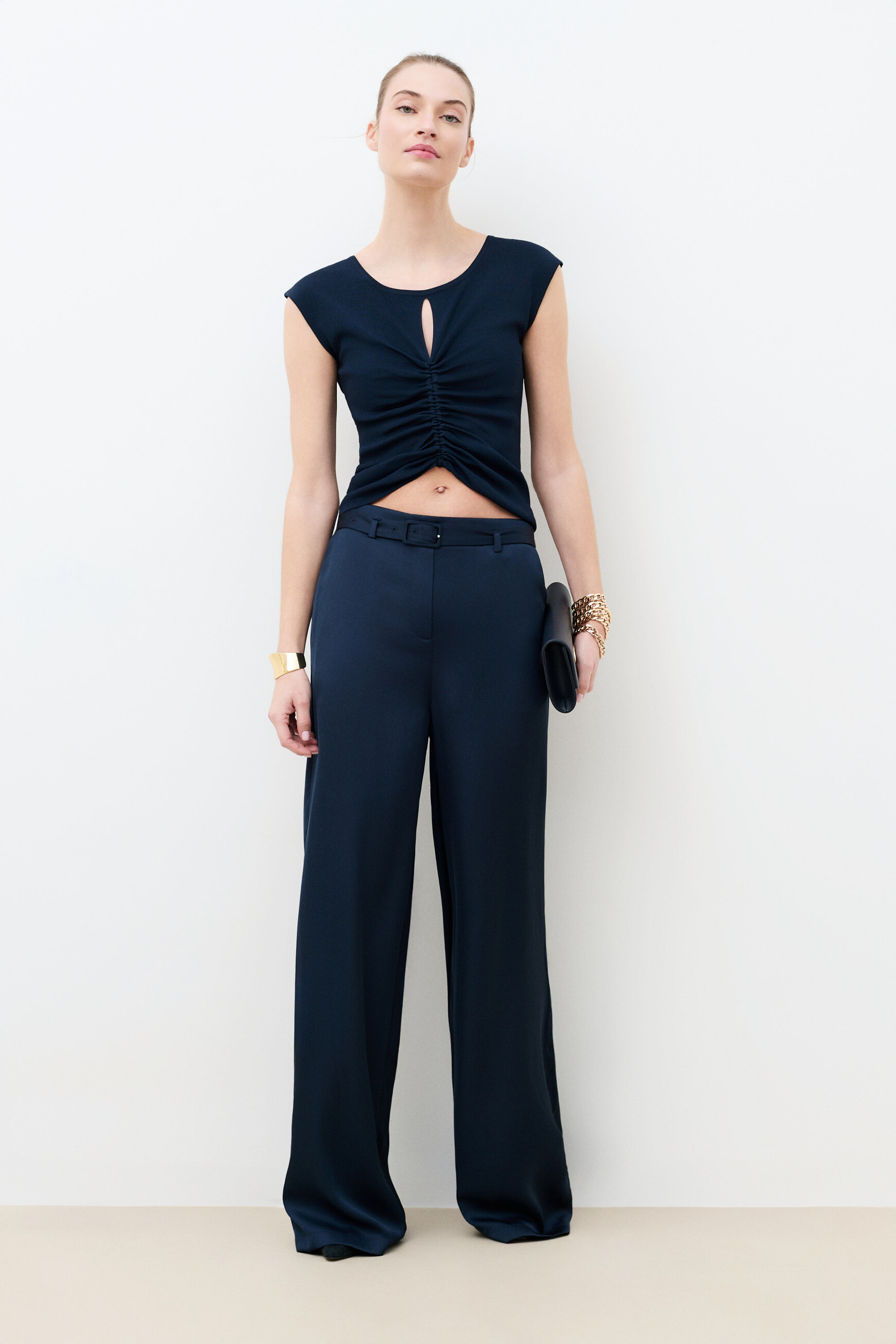 Mcherry sweater navy blue woman