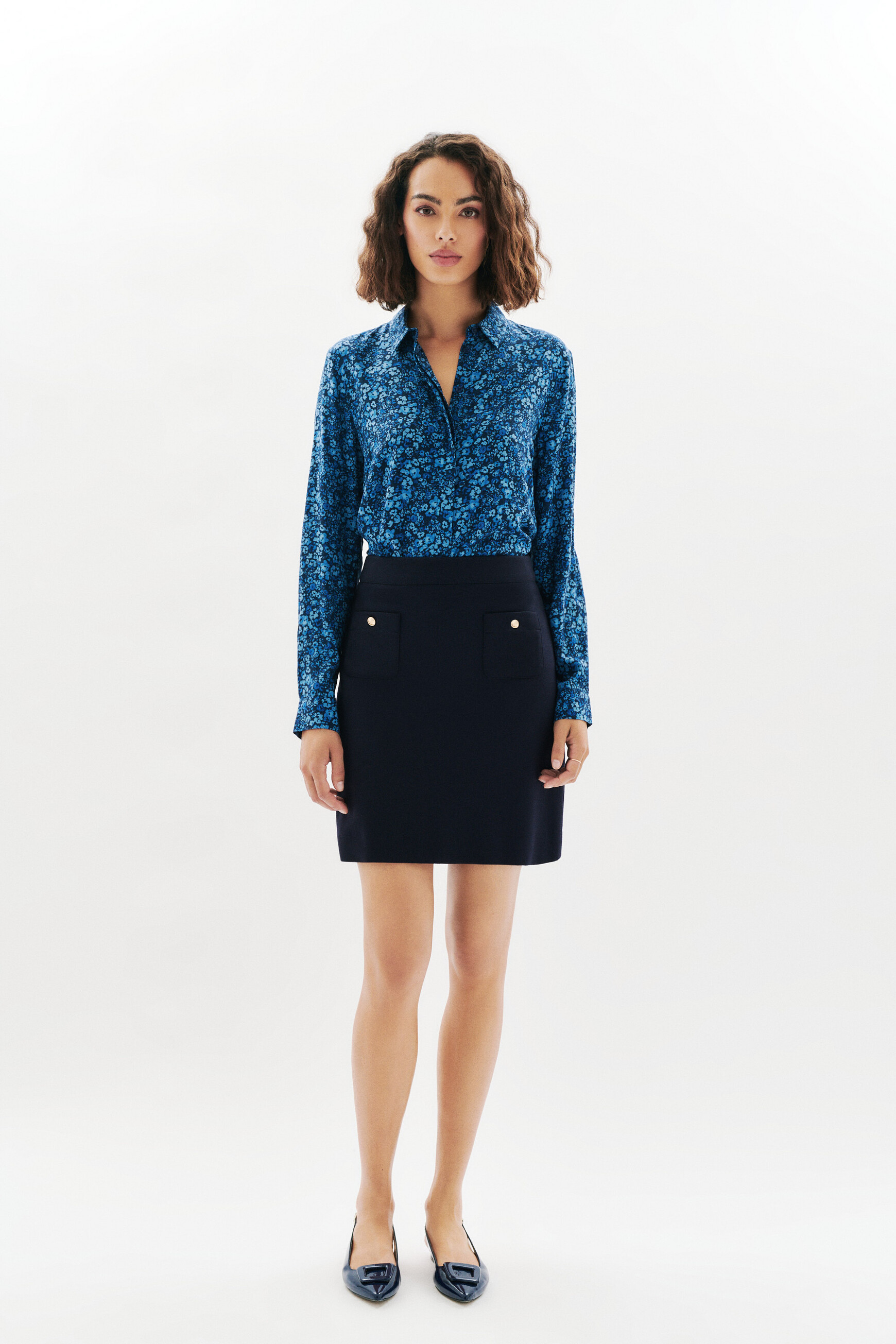 Rok Jaddy1 marineblauw vrouw