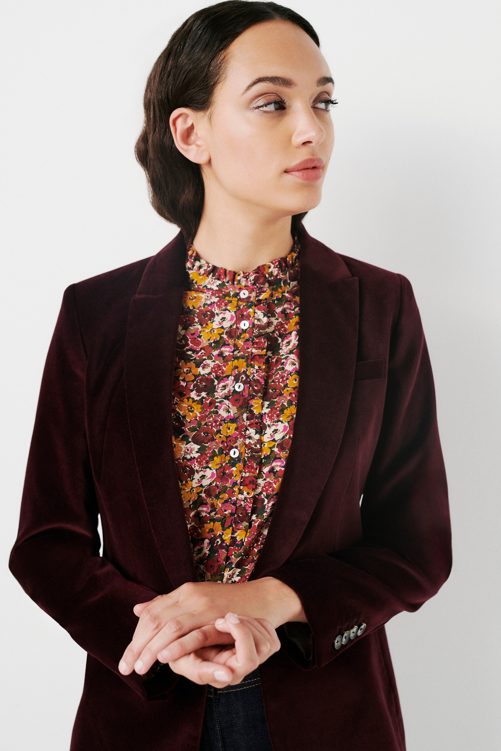 blazer aurora prune femme blazer aurora prune femme