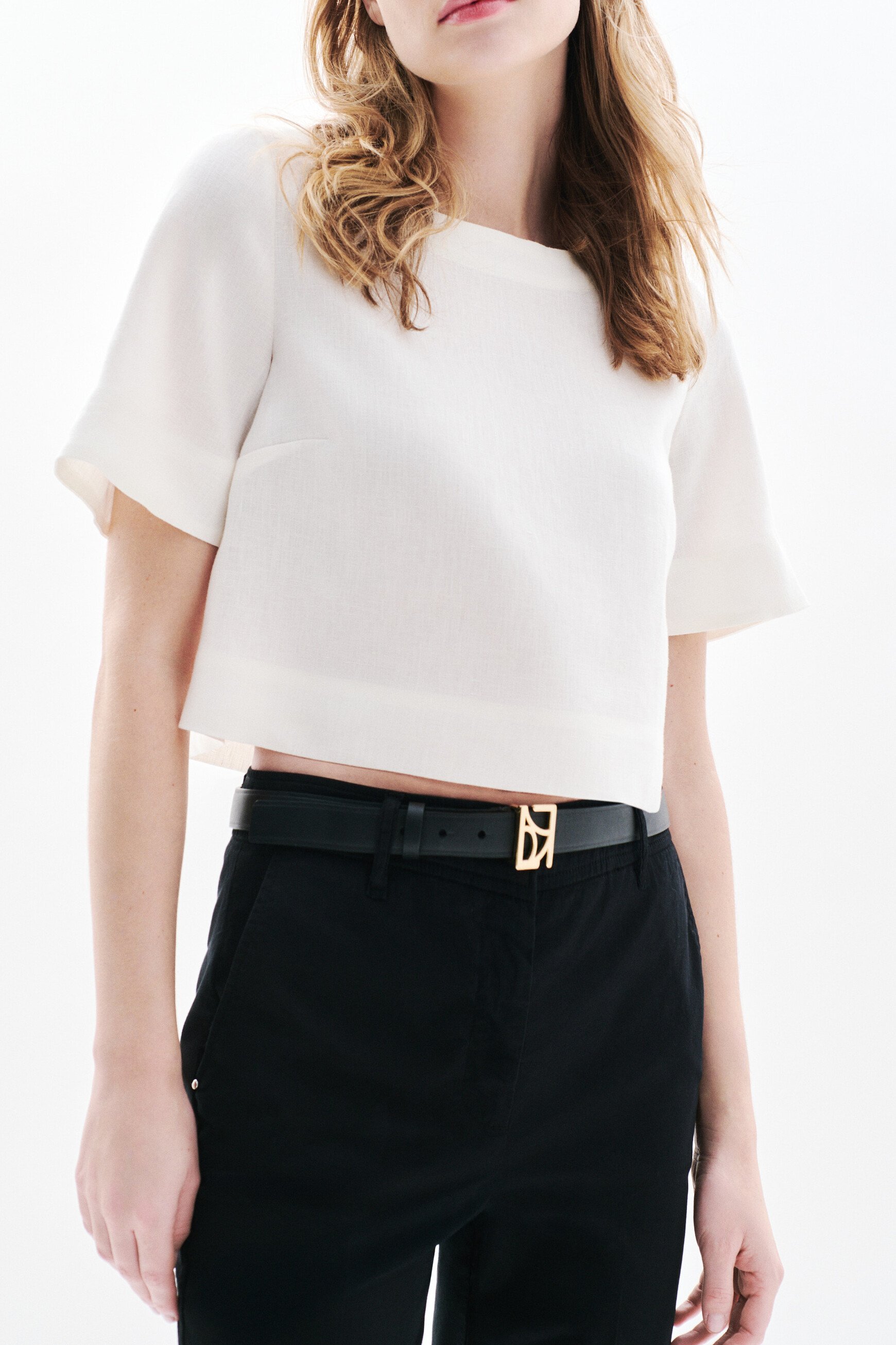 blouse cynthia1 100 lin ecru femme Blouse Cynthia1 100% lin ecru femme
