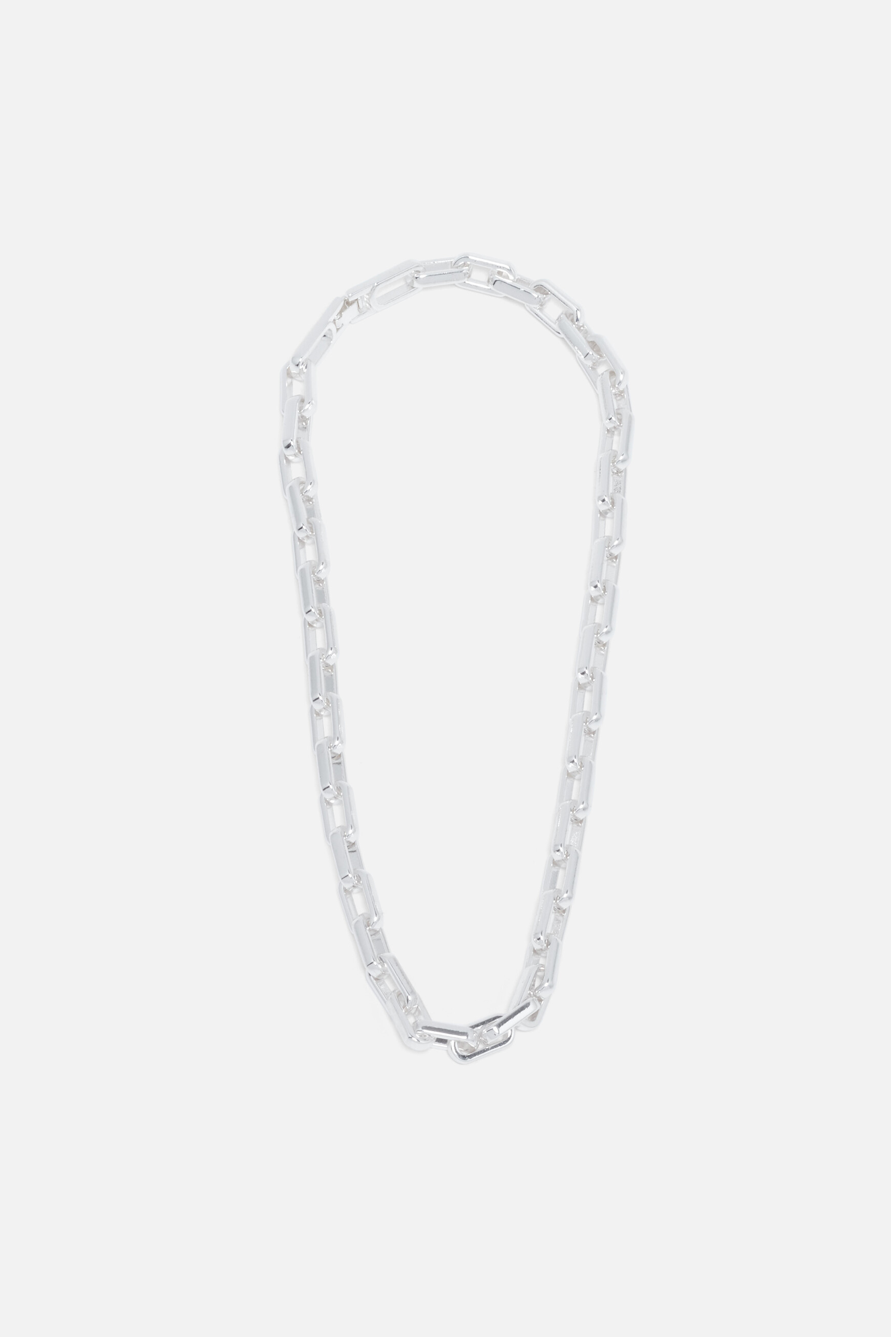 collier billann a maillons gris argent femme Collier billann à maillons gris argent femme