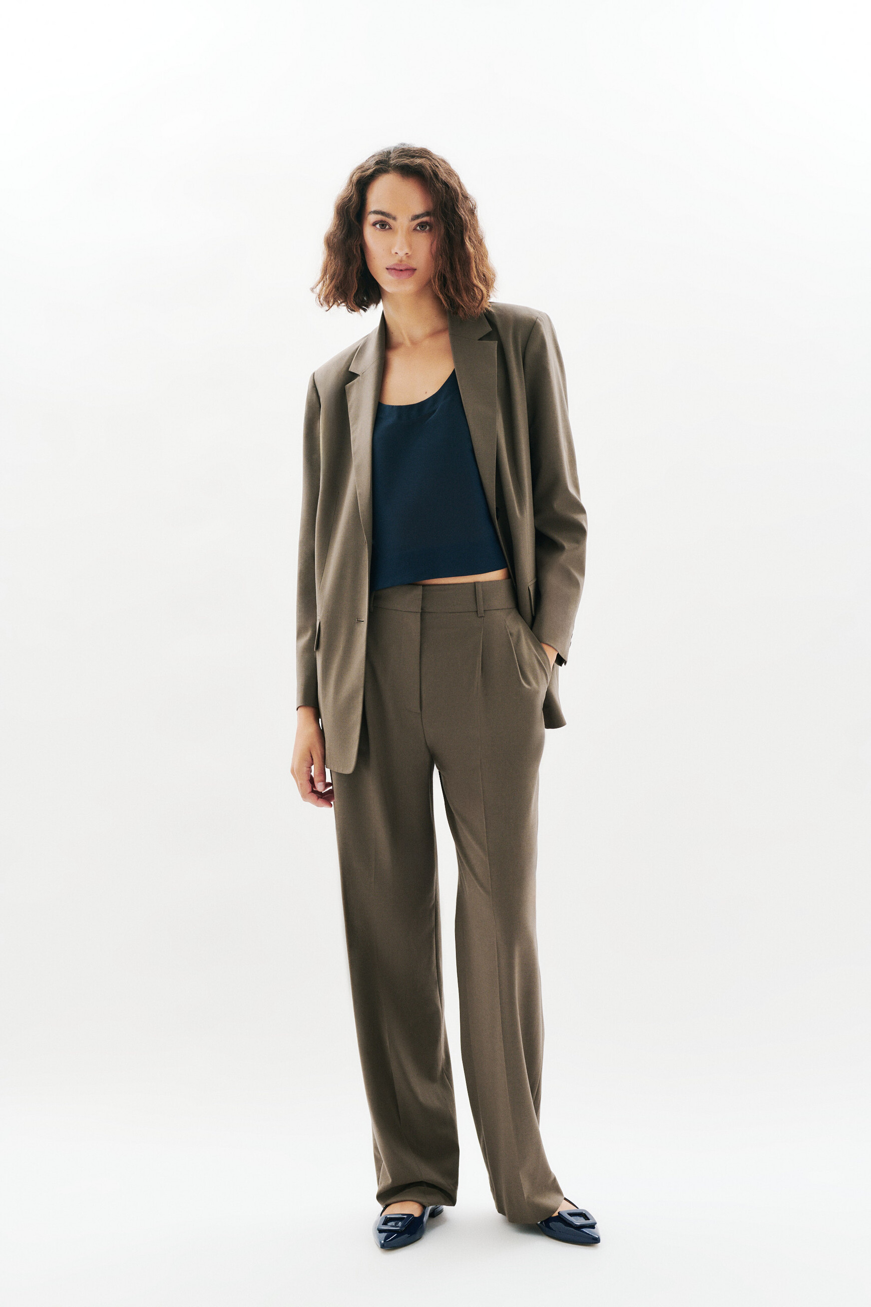 Broek Pliage taupe vrouw