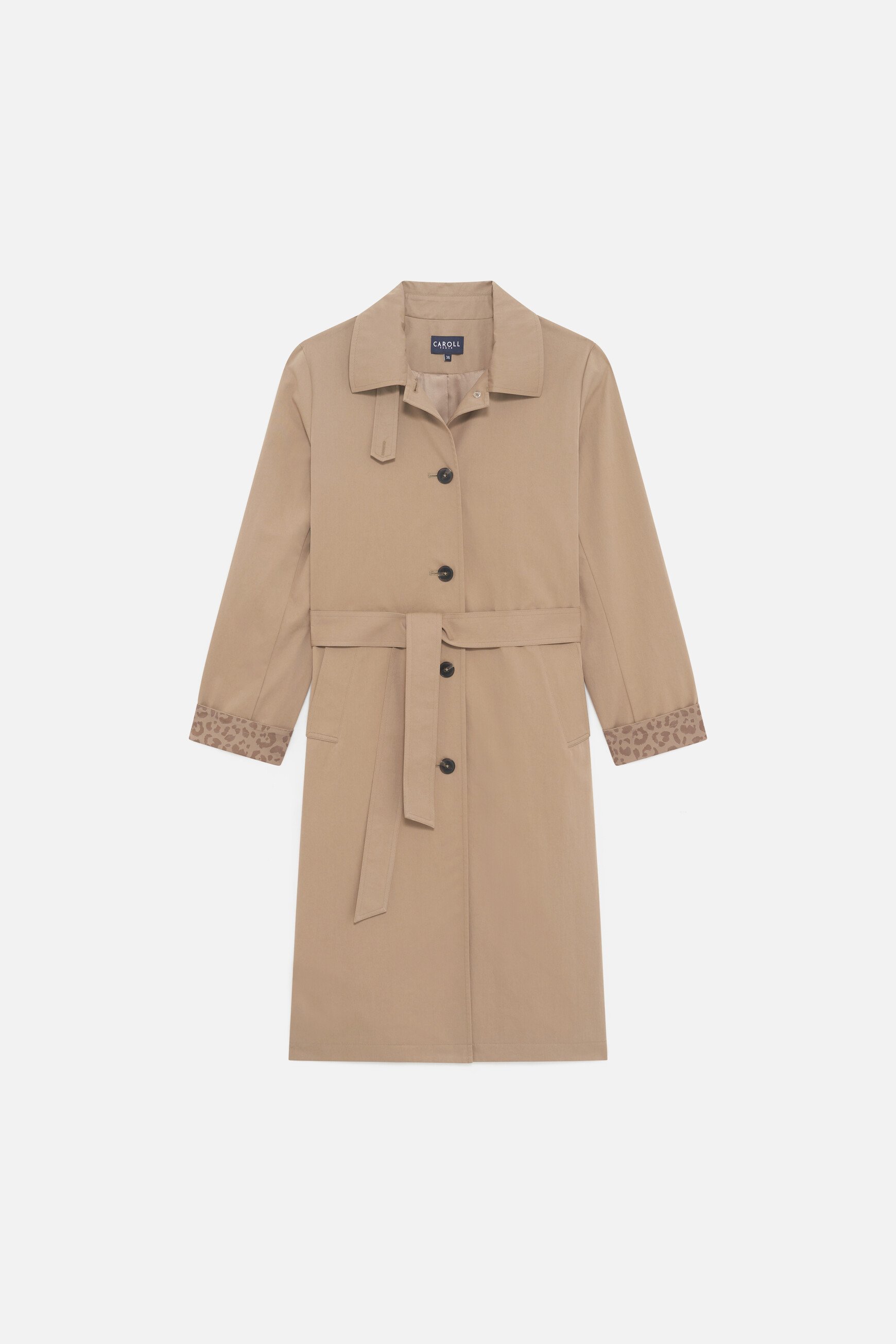 Gelisol trench coat taupe woman