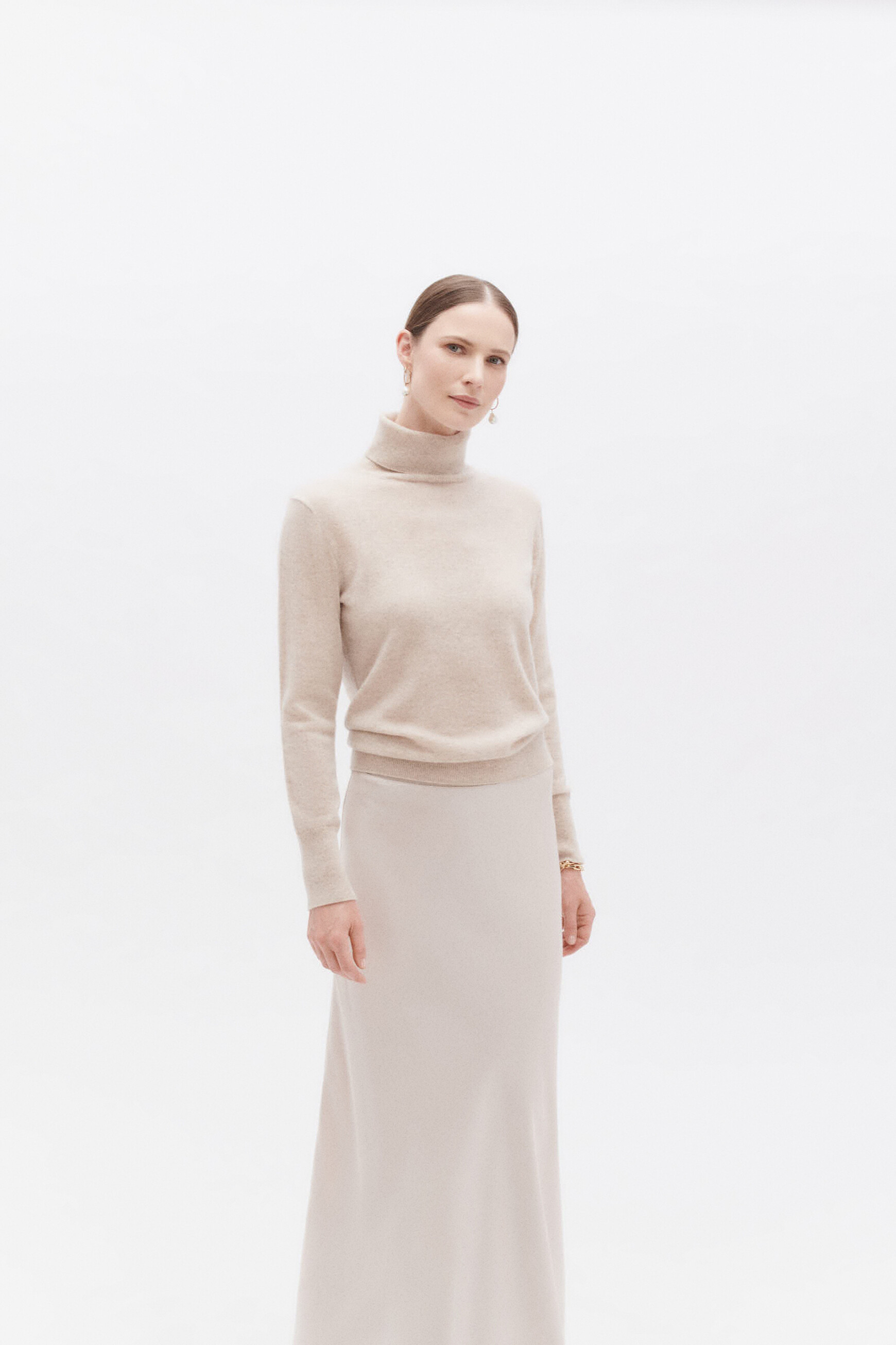 Jupe jalentina beige femme