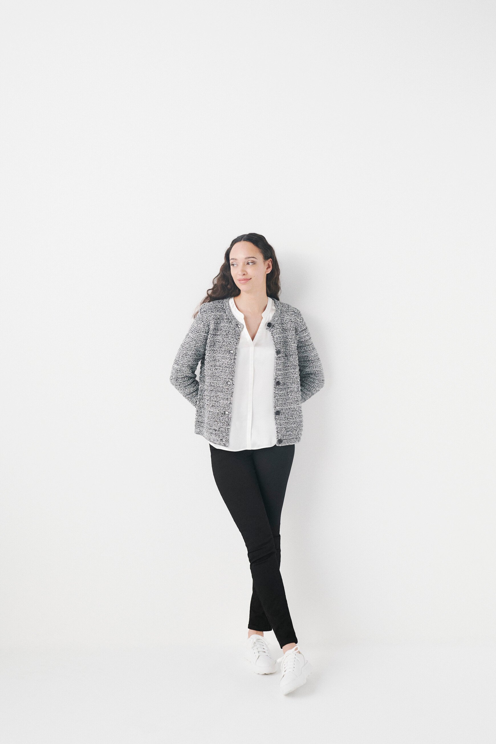 Gilet cecile noir femme