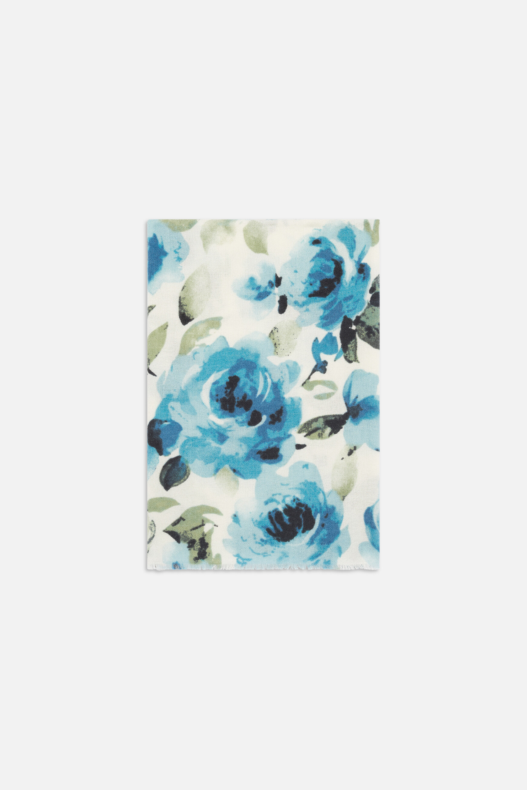 Irisia scarf turquoise blue woman