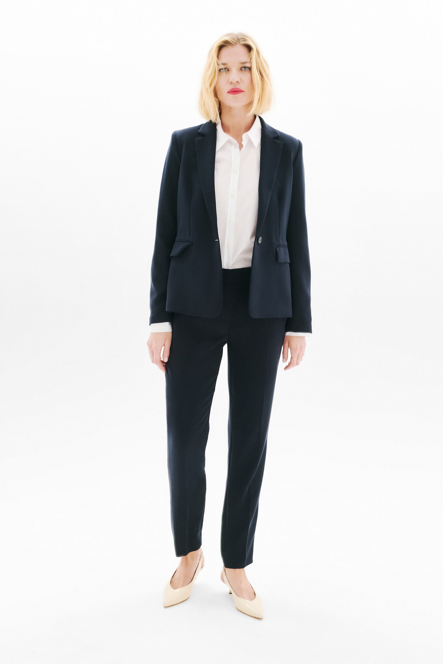 Vantea blazer navy blue woman