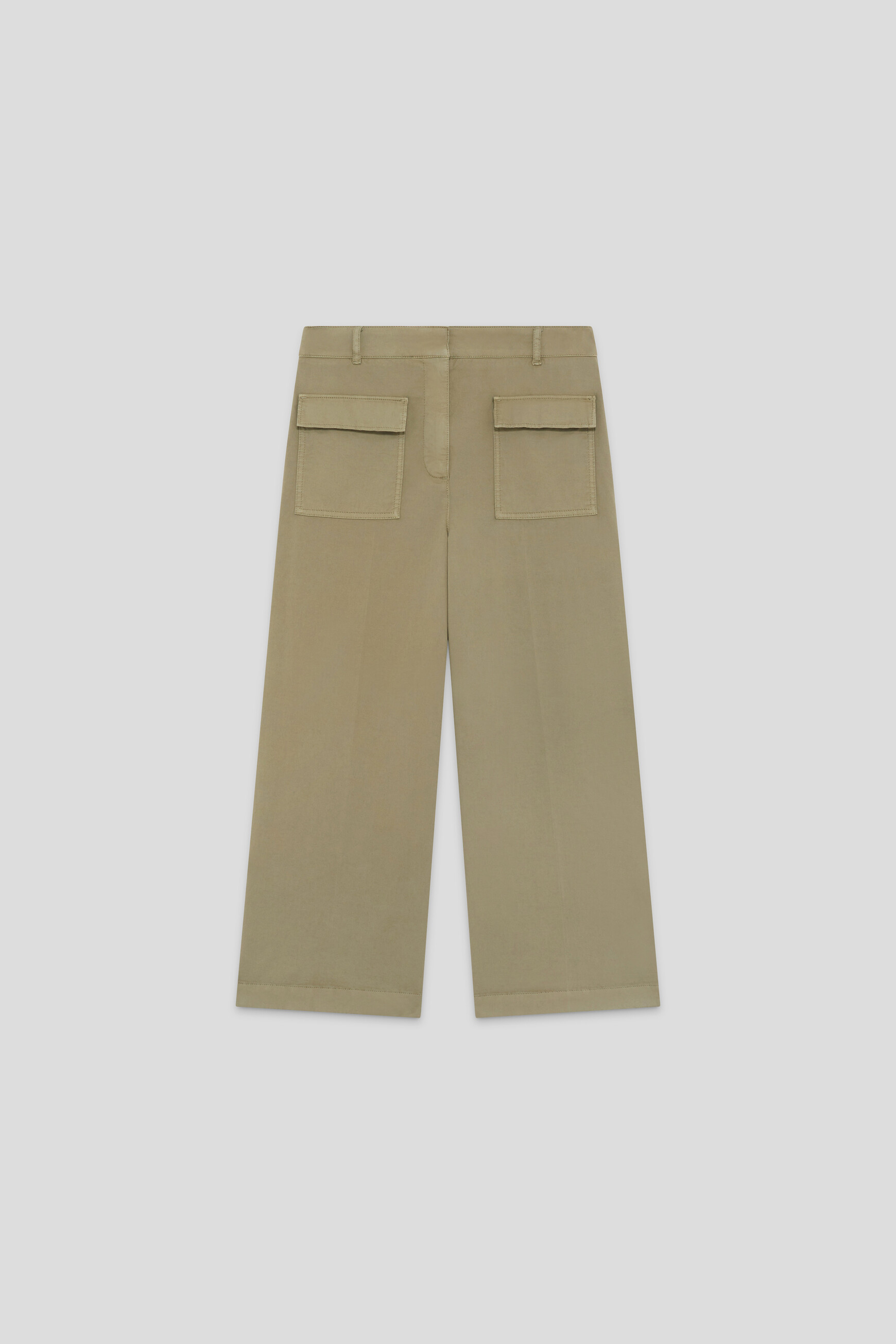 Trousers Pirogue khaki green woman
