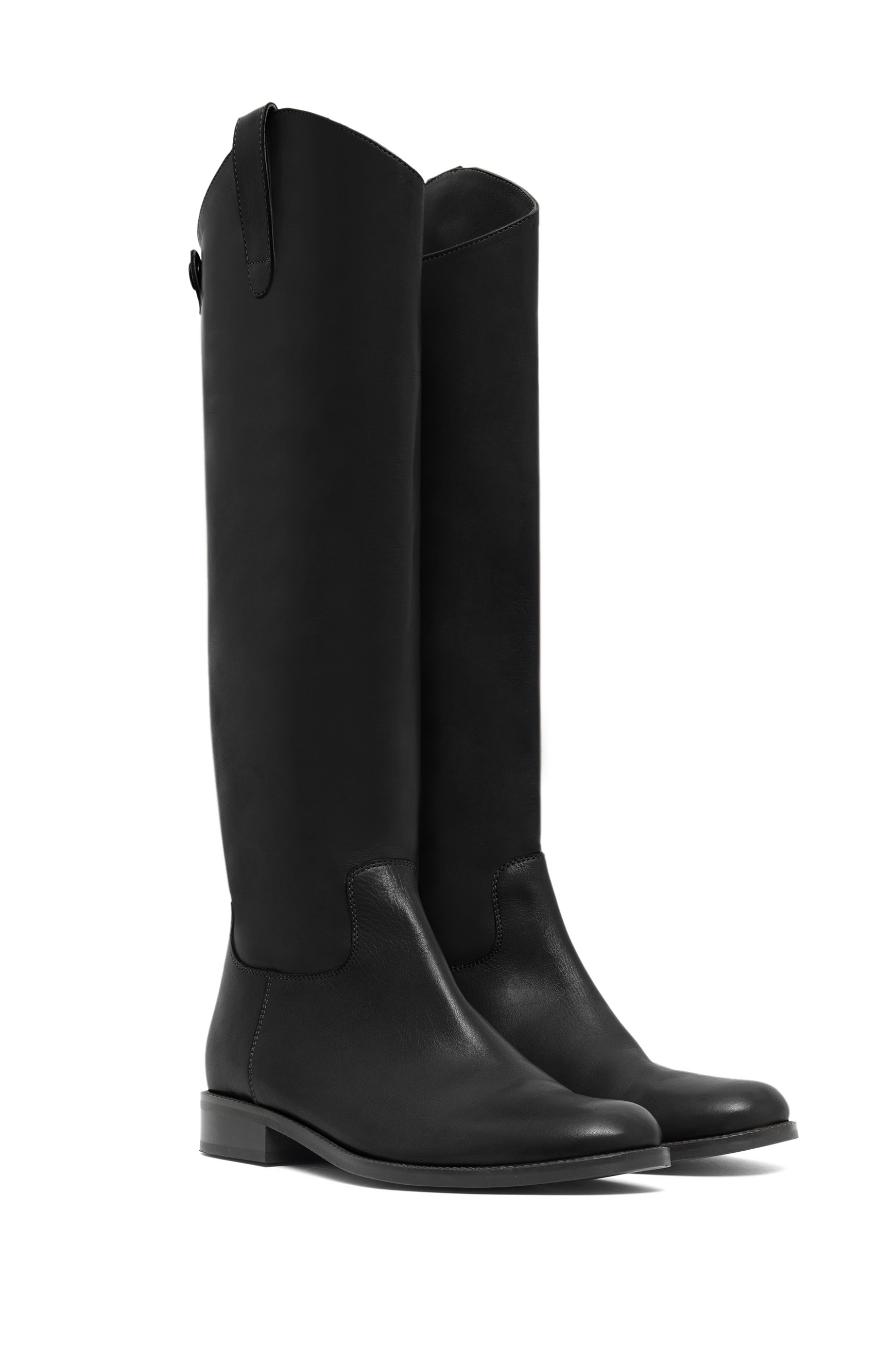 chaussures amandine 100% cuir noir femme