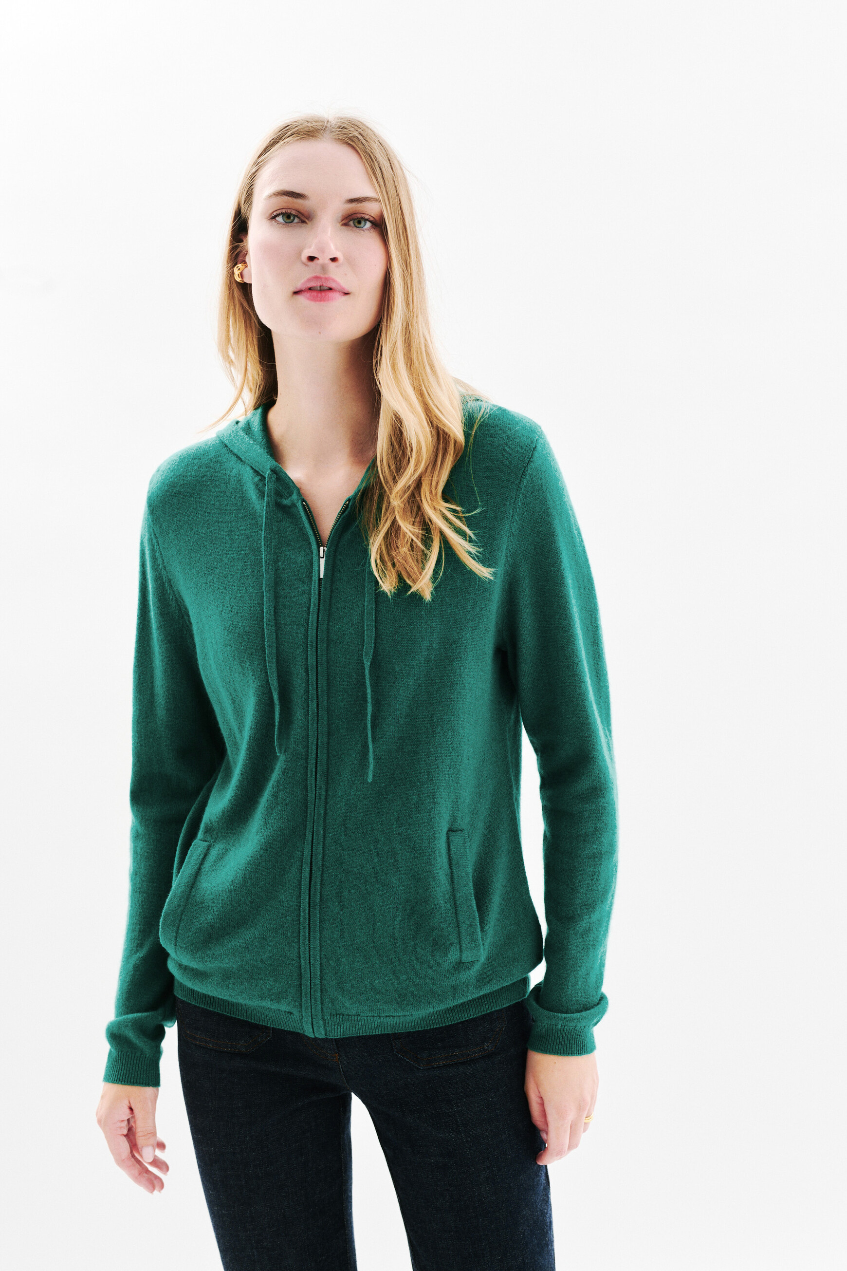 Chaqueta Basila verde esmeralda mujer
