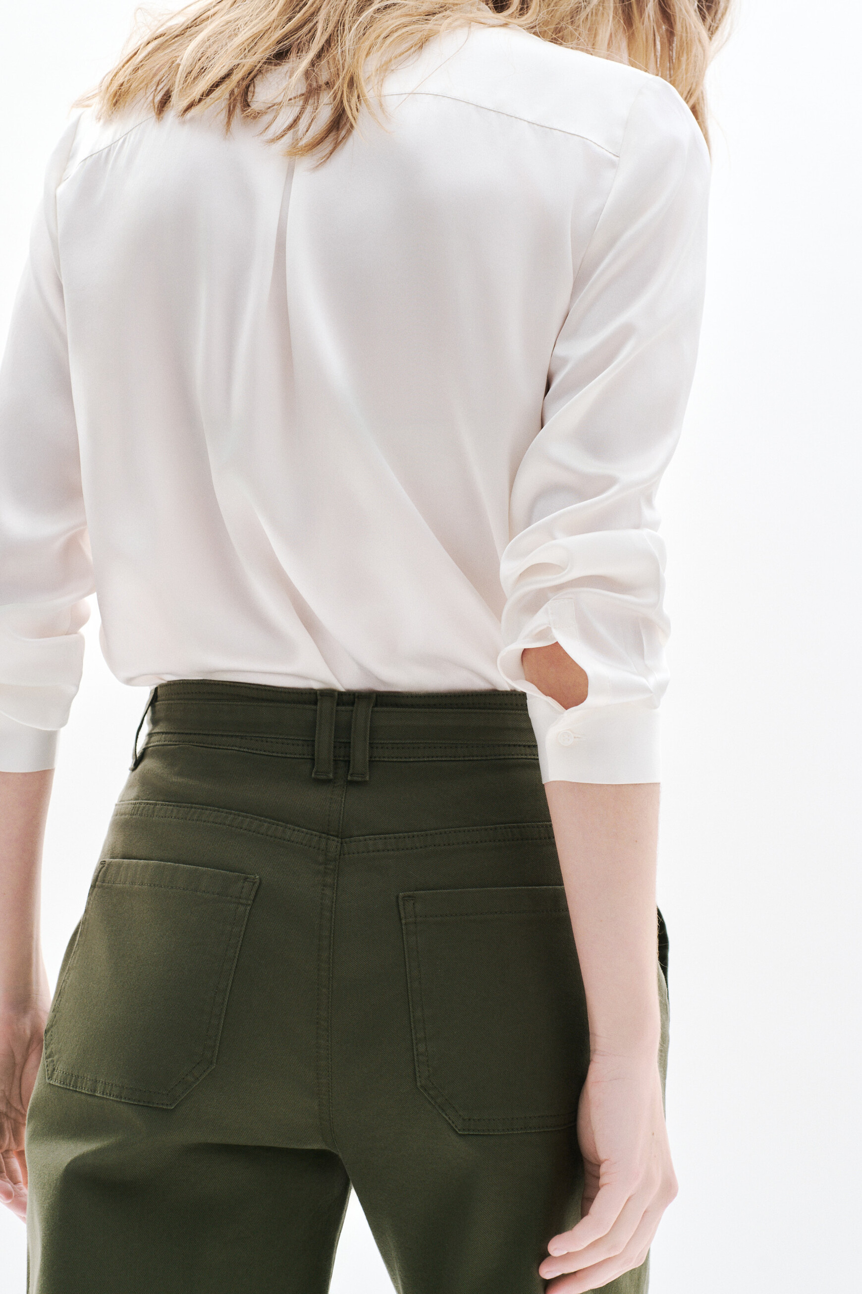 pantalon positano vert kaki femme Pantalon Positano vert kaki femme