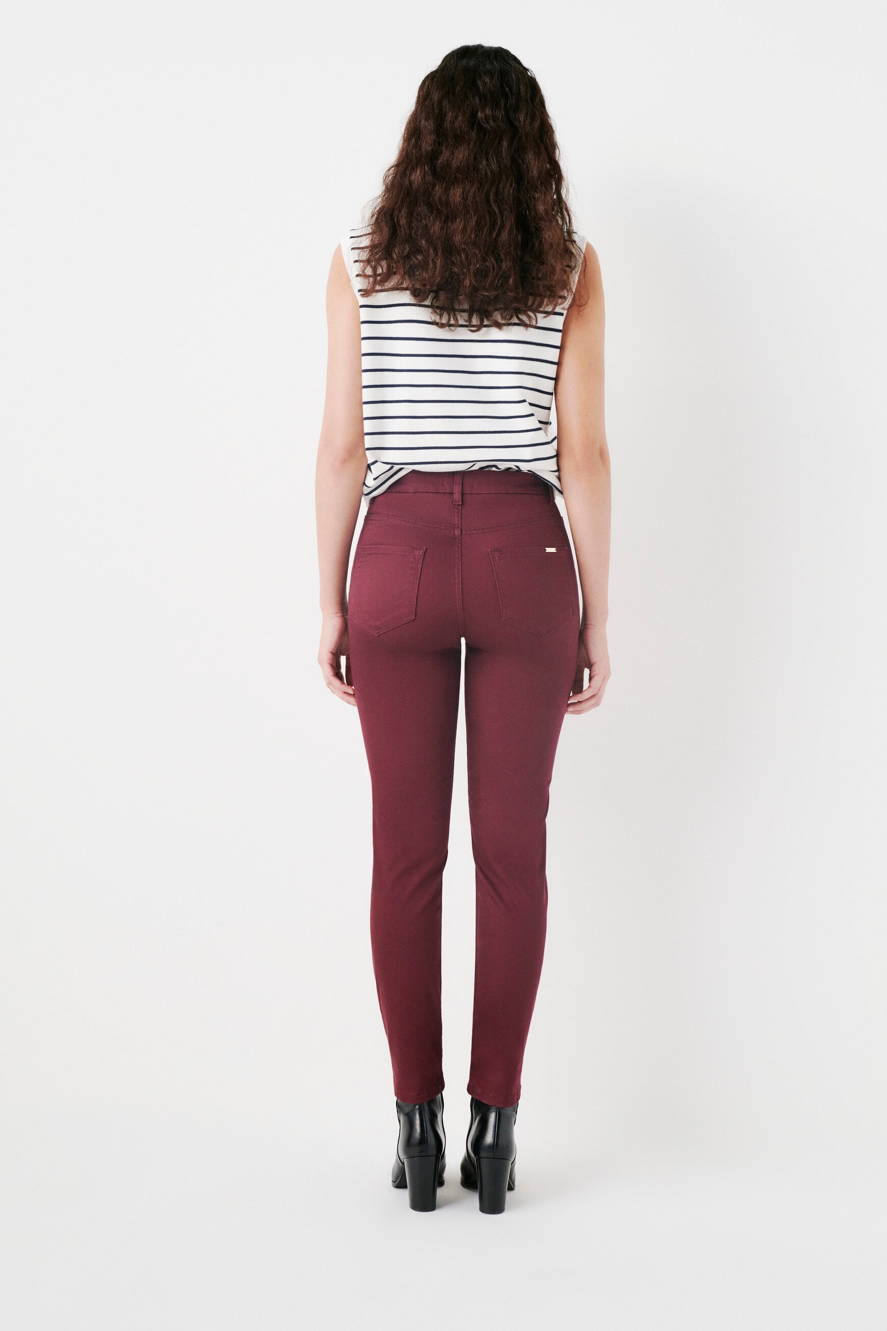 pantalon tony bordeaux femme