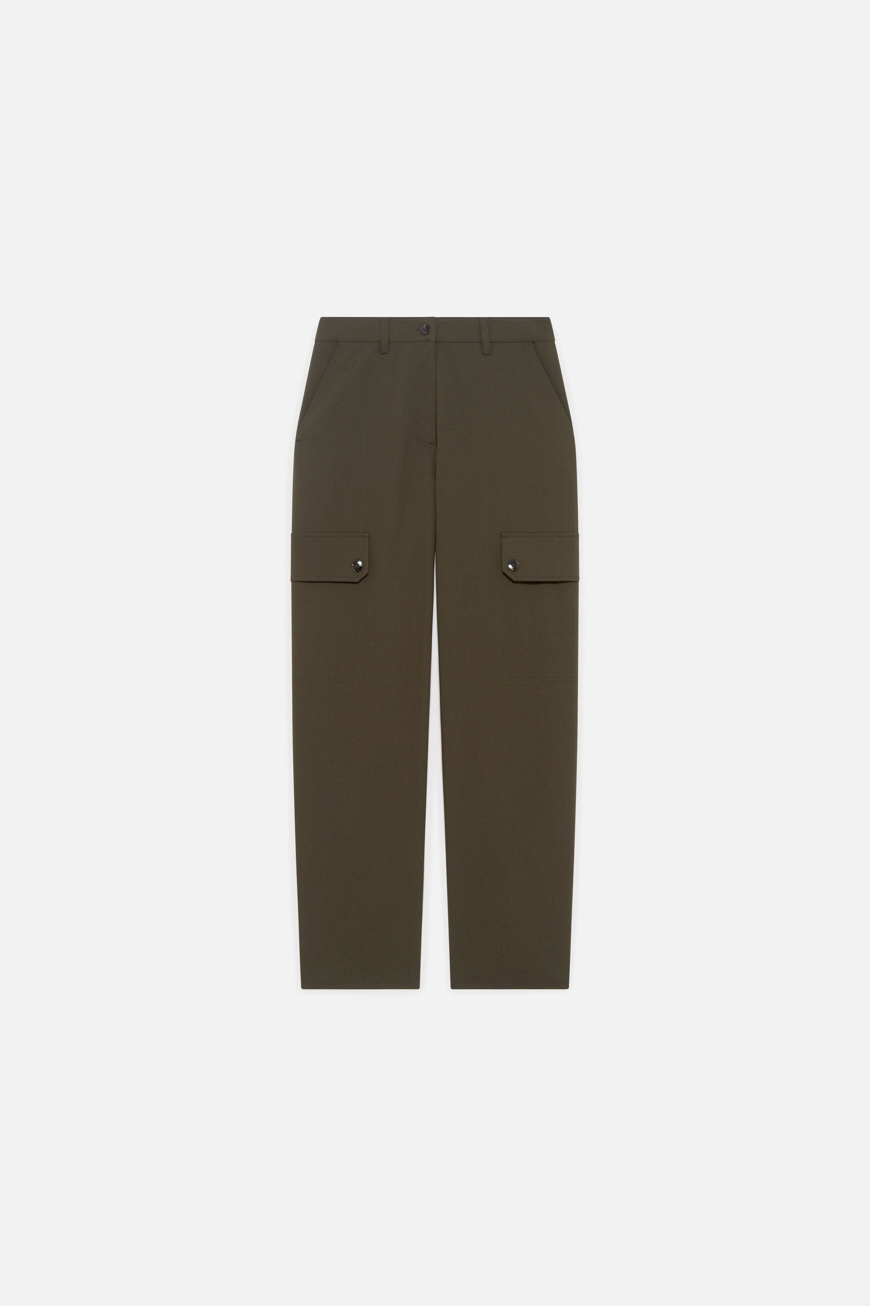 Pantaloni Polaireville vert foncé donna