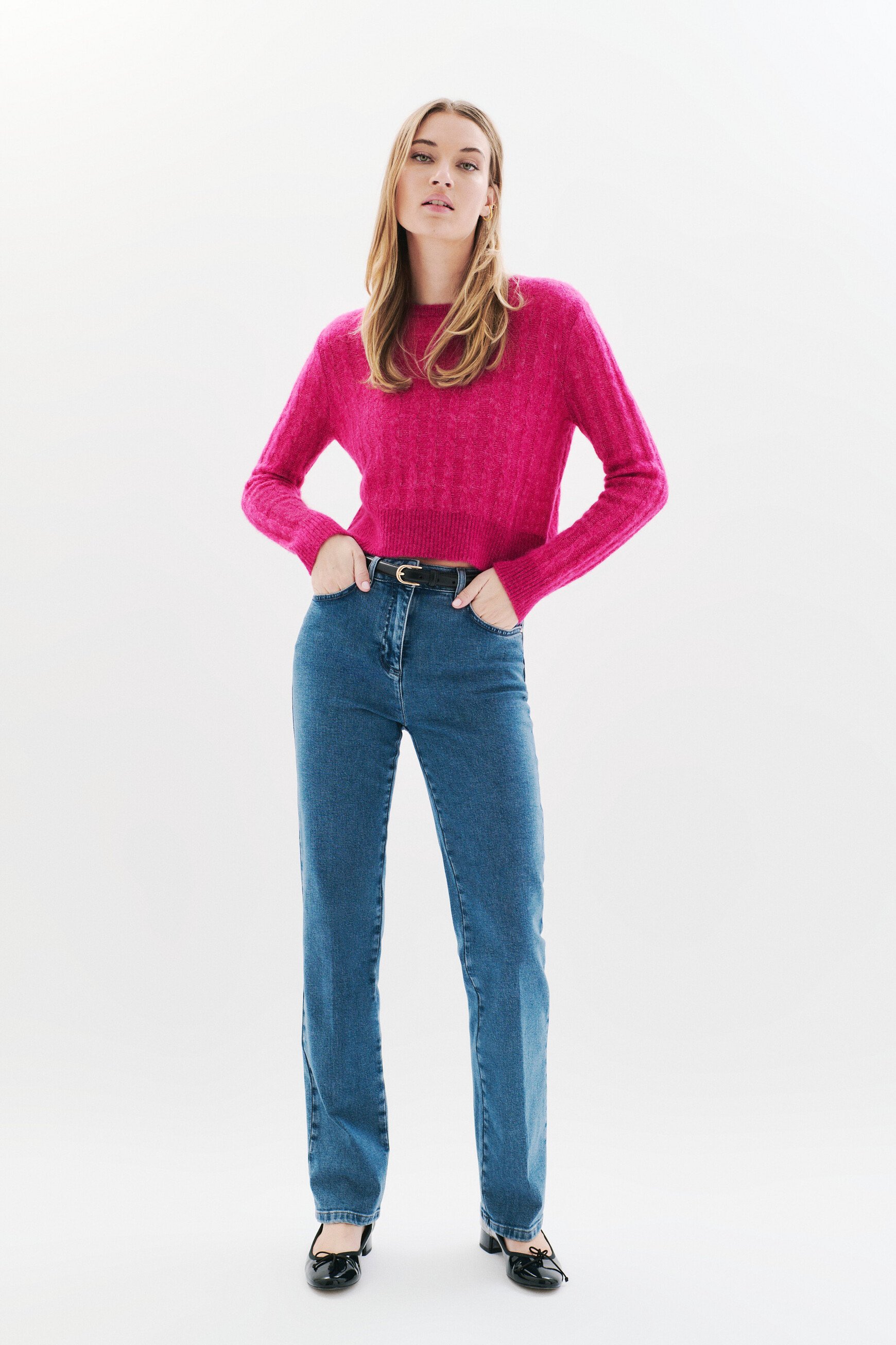 Maglione Msydney rosa fucsia donna