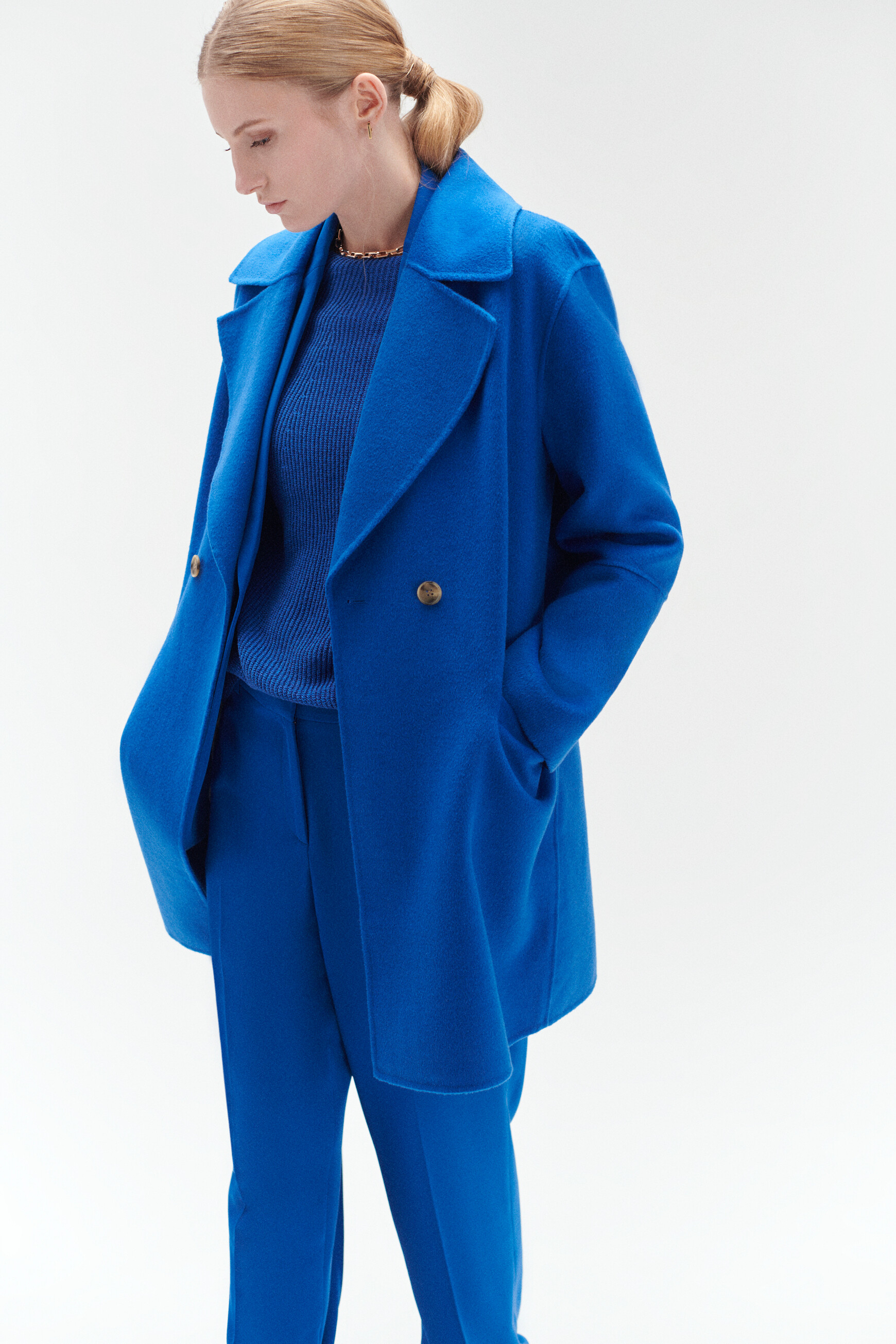 manteau william bleu electrique femme manteau william bleu electrique femme