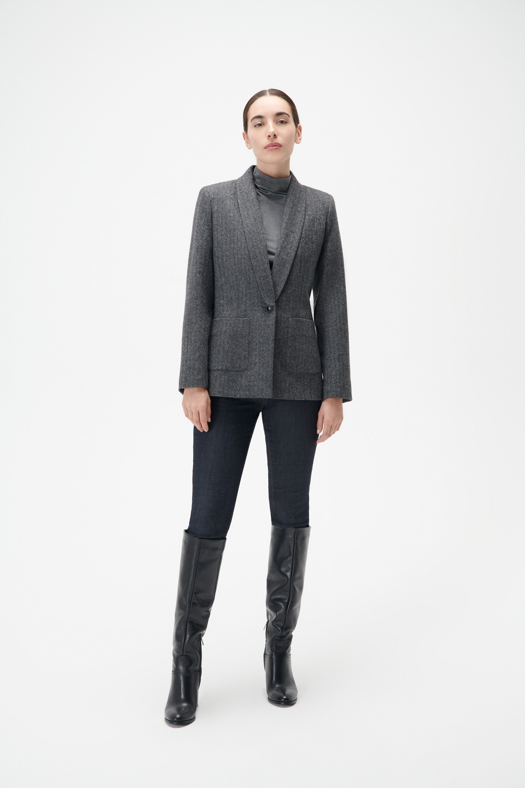 Veste valeria gris fonce femme