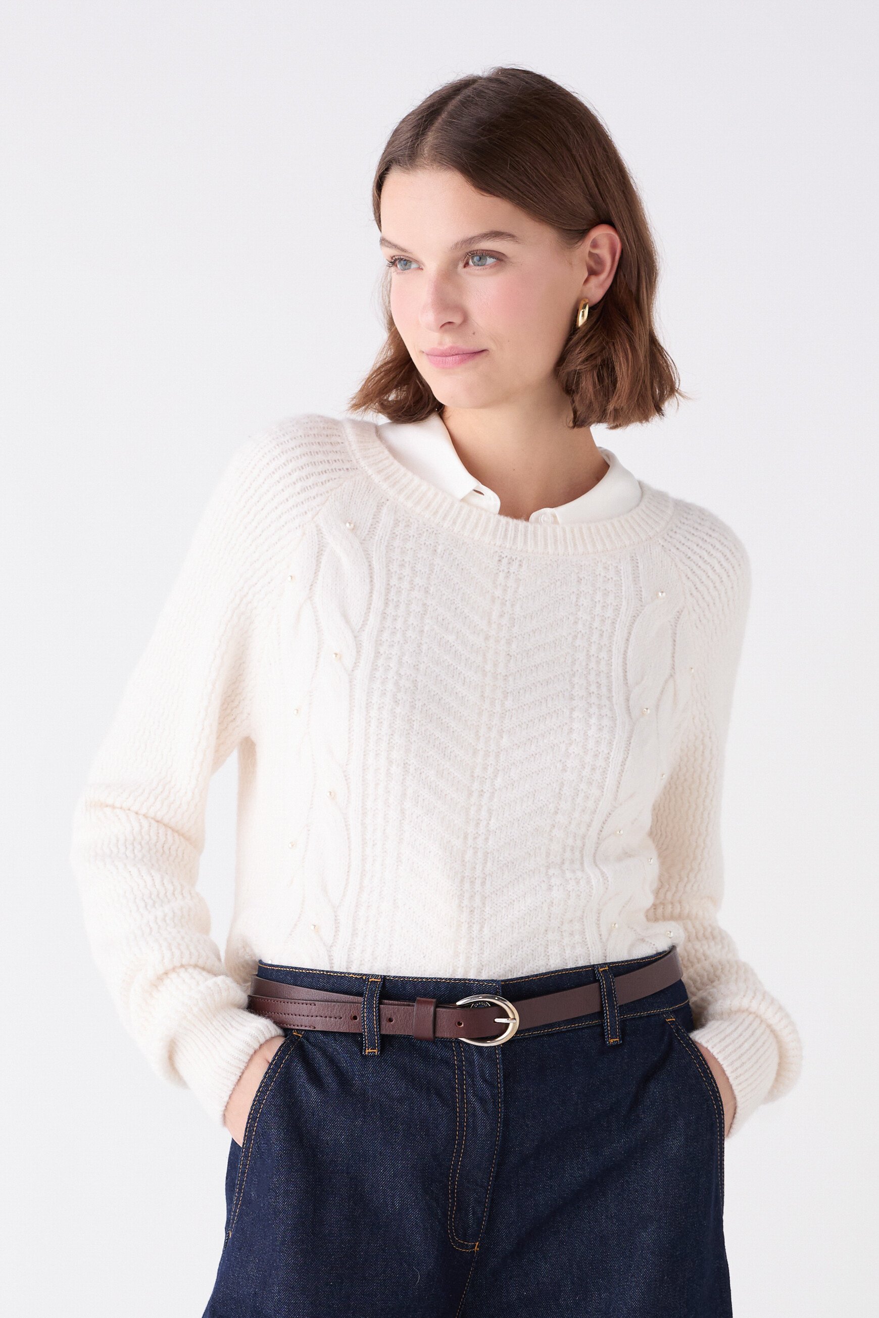 sweater mronald ecru woman Sweater mronald ecru woman