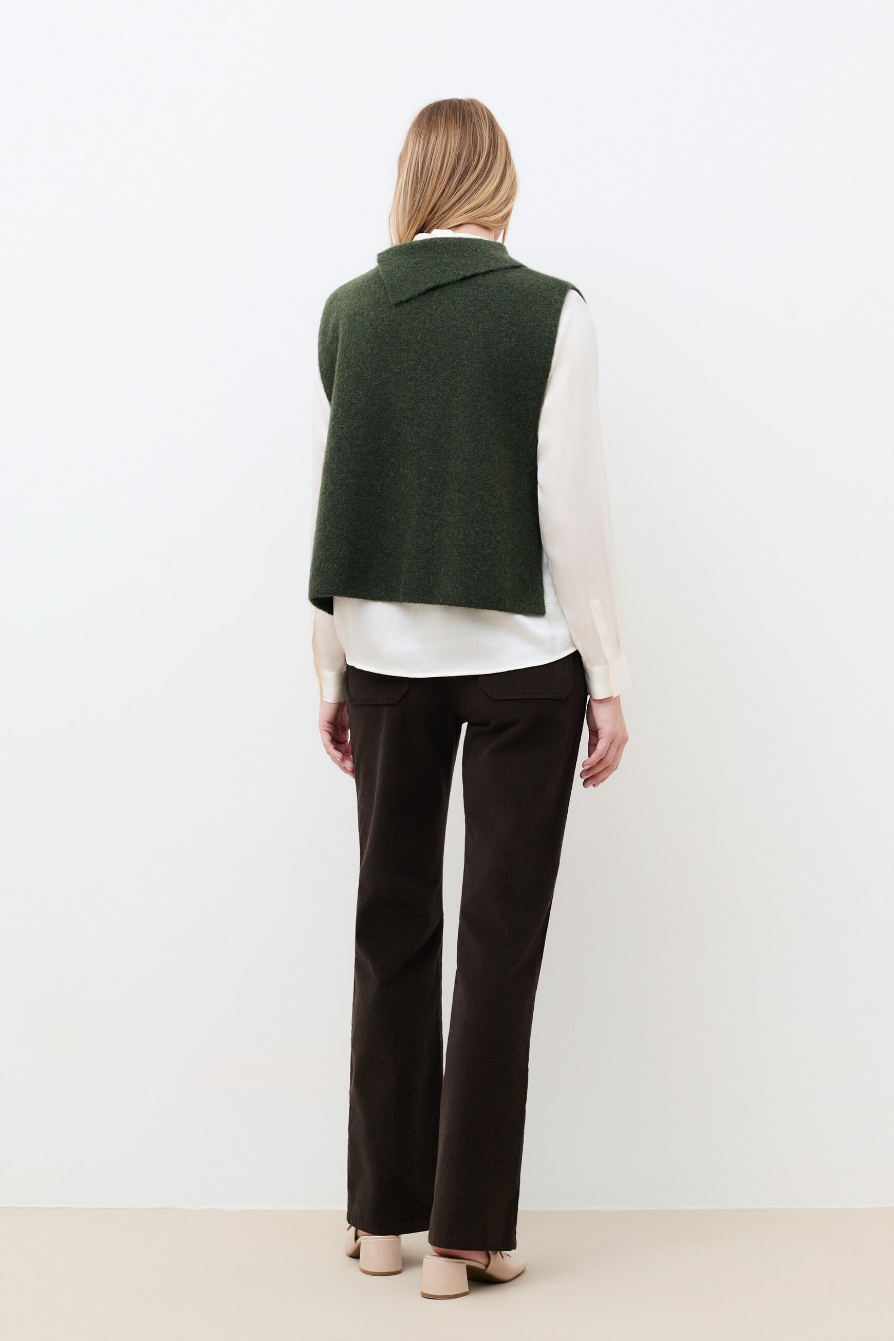 Hoany poncho khaki green woman