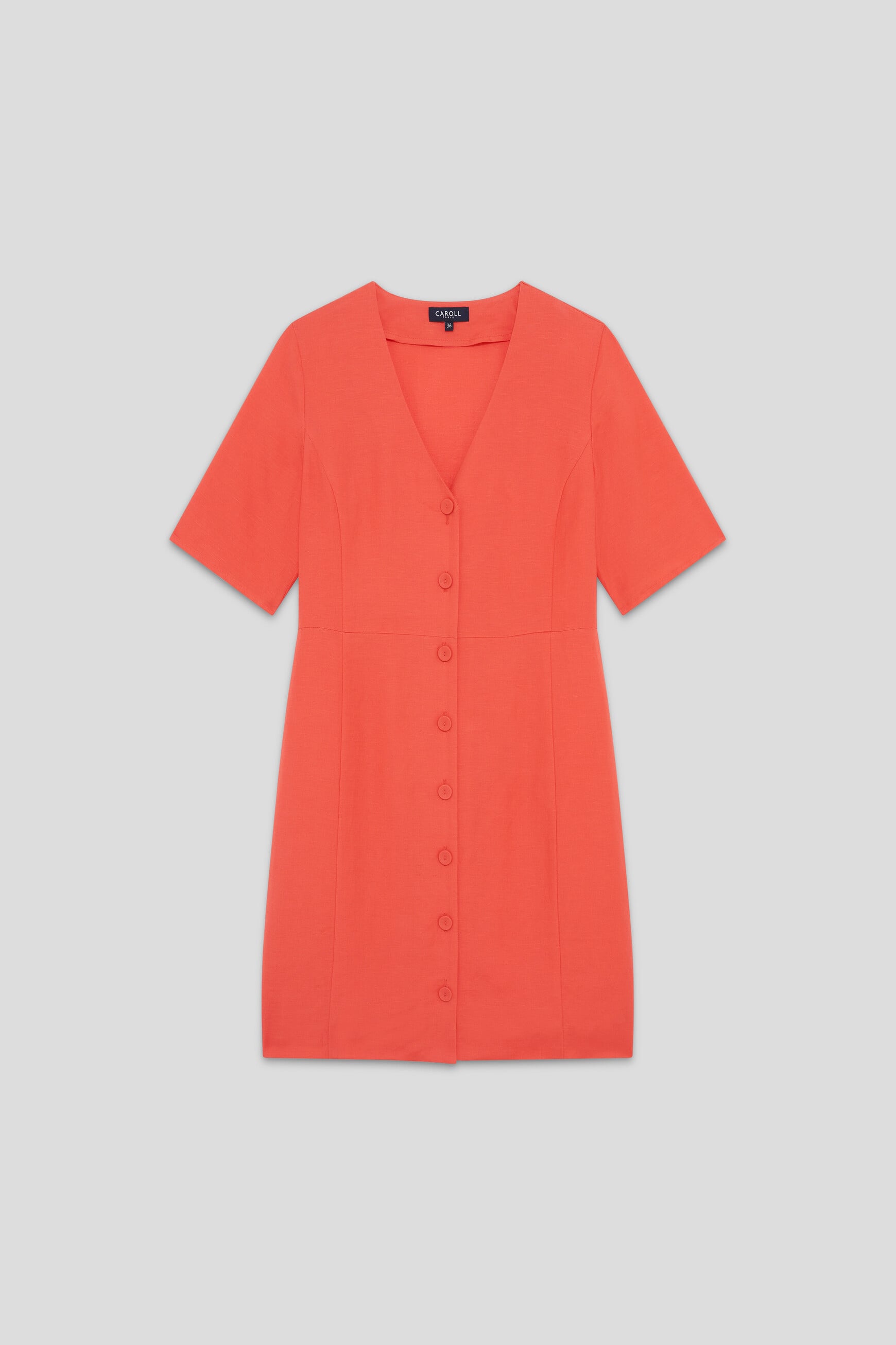 Relena dress coral red woman