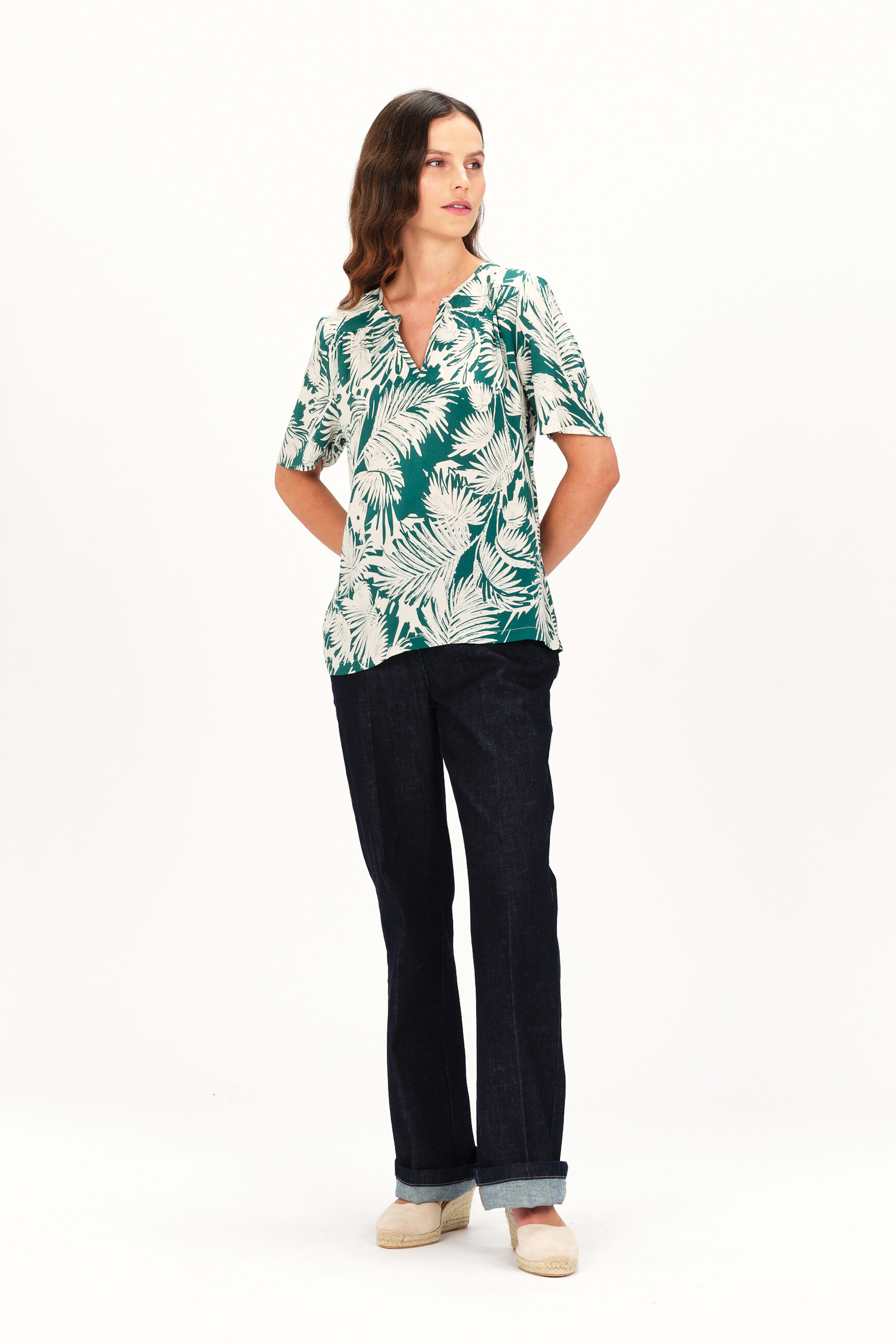 Blouse femme vert emeraude outlet