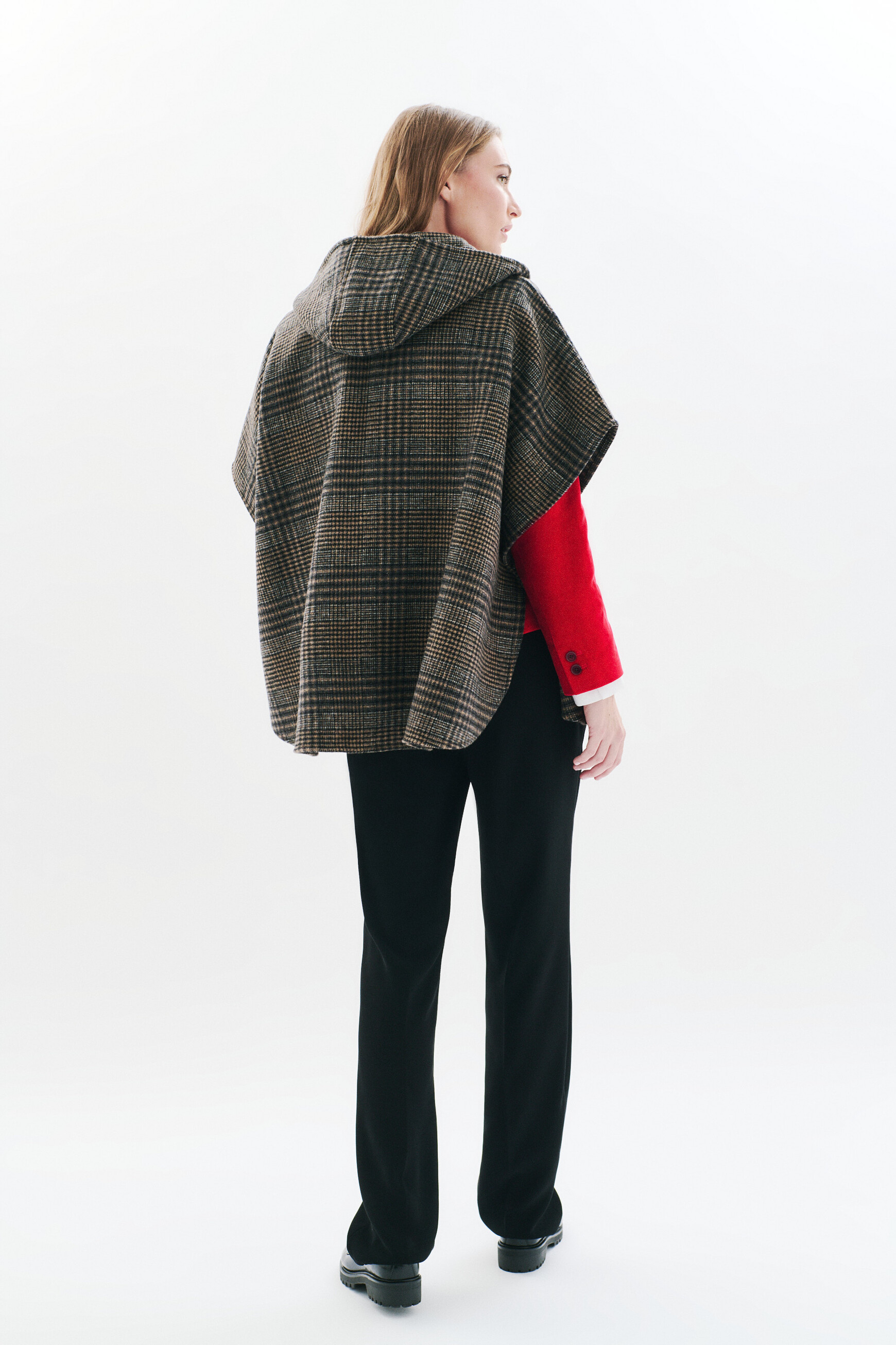 Poncho Harca2 taupe femme