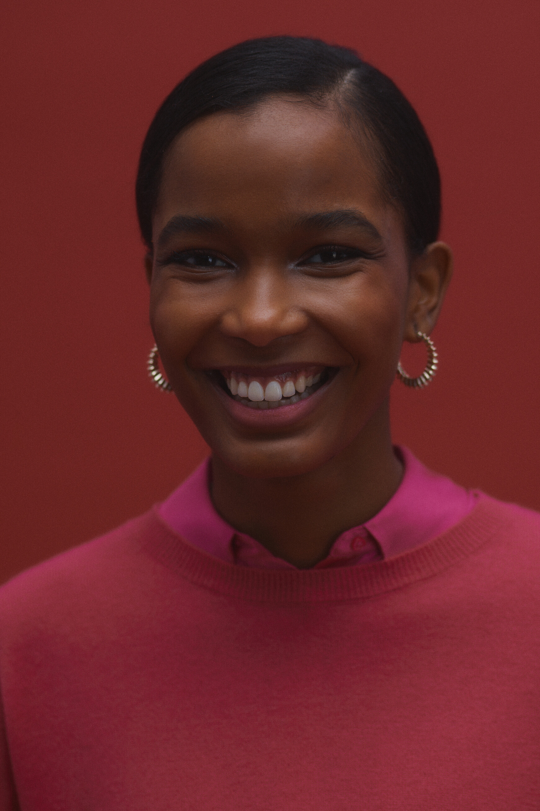 pull talia 100% laine rose fushia femme