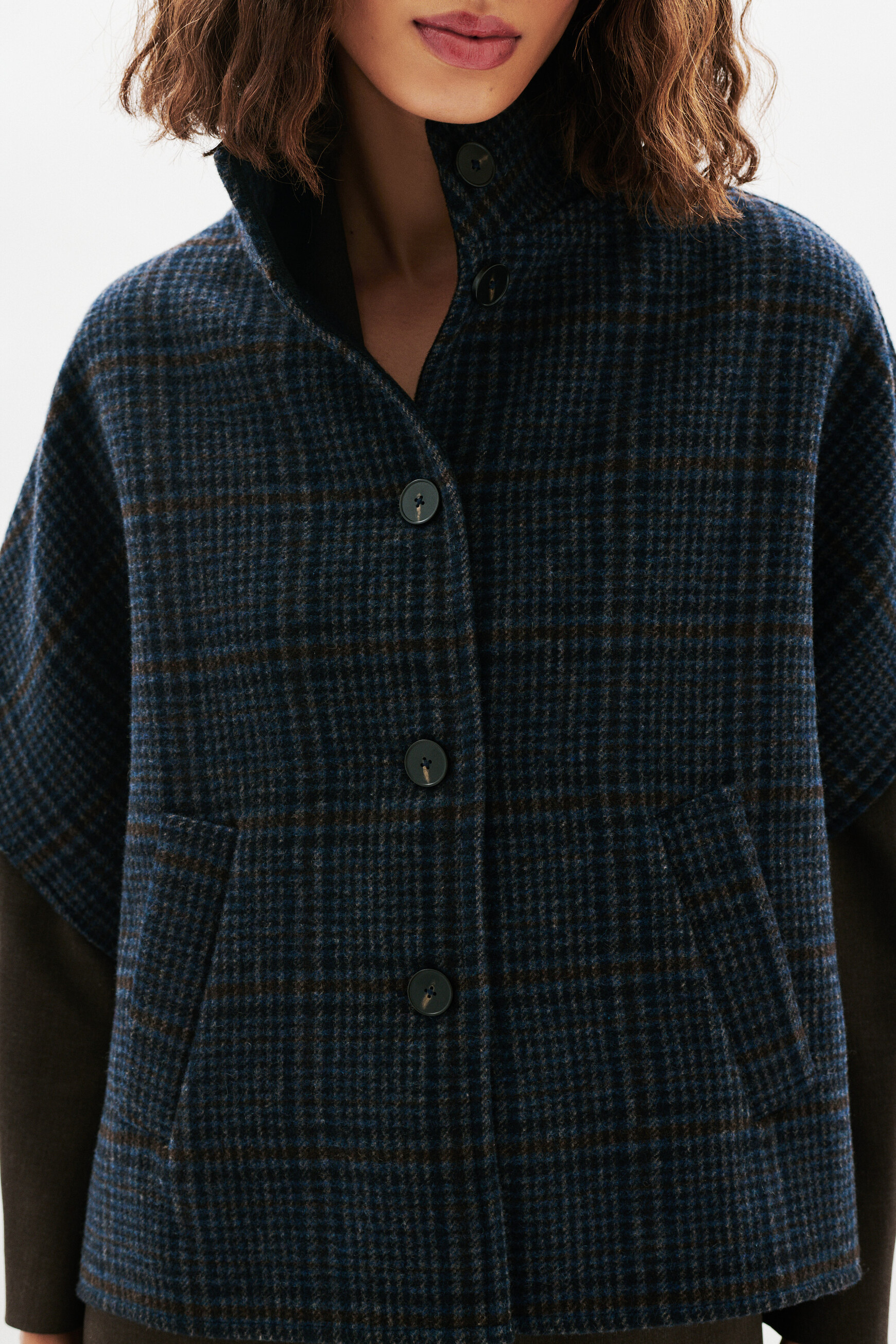 Poncho Holan3 marineblau damen