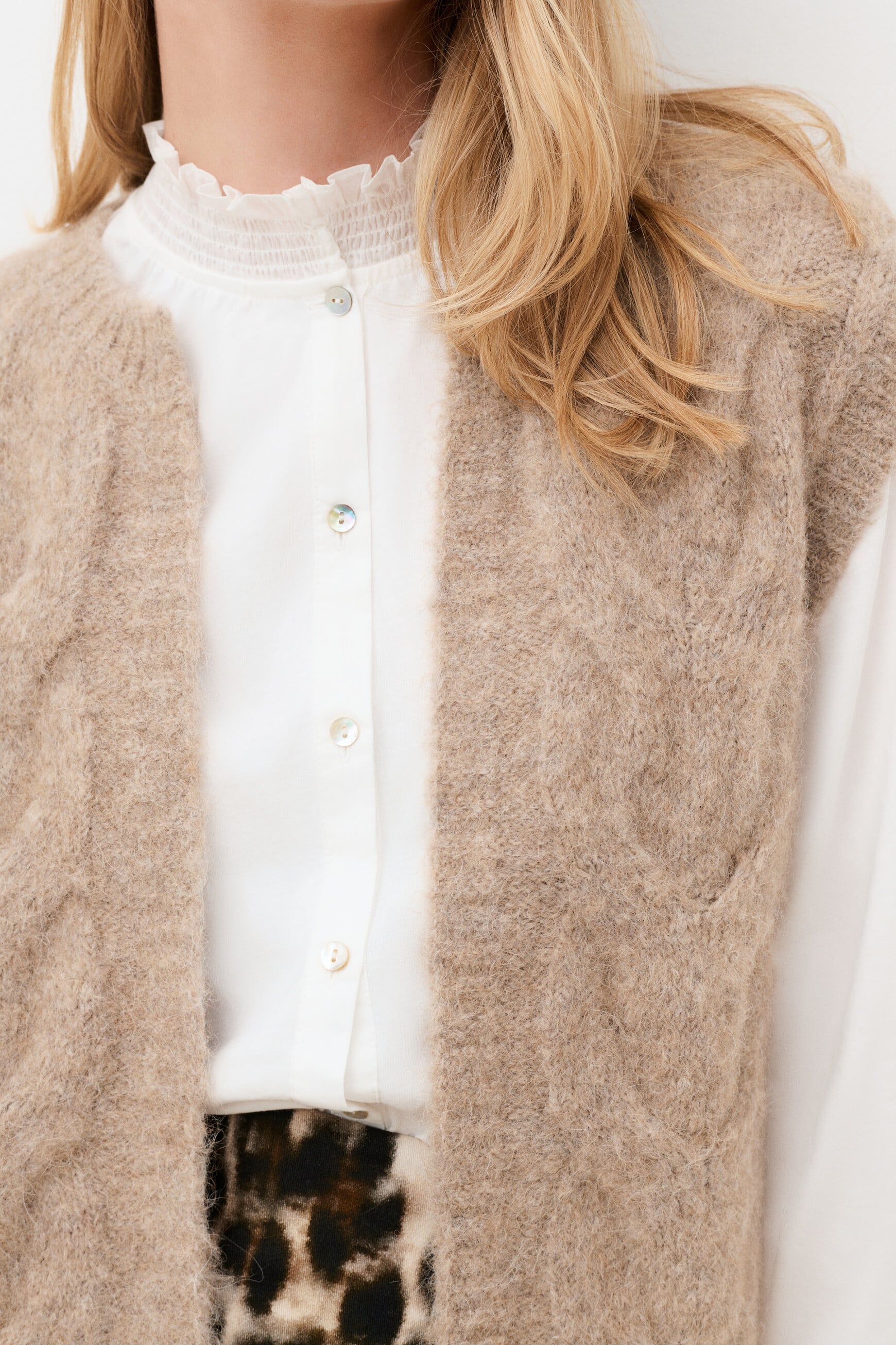 Mbecka sweater taupe woman