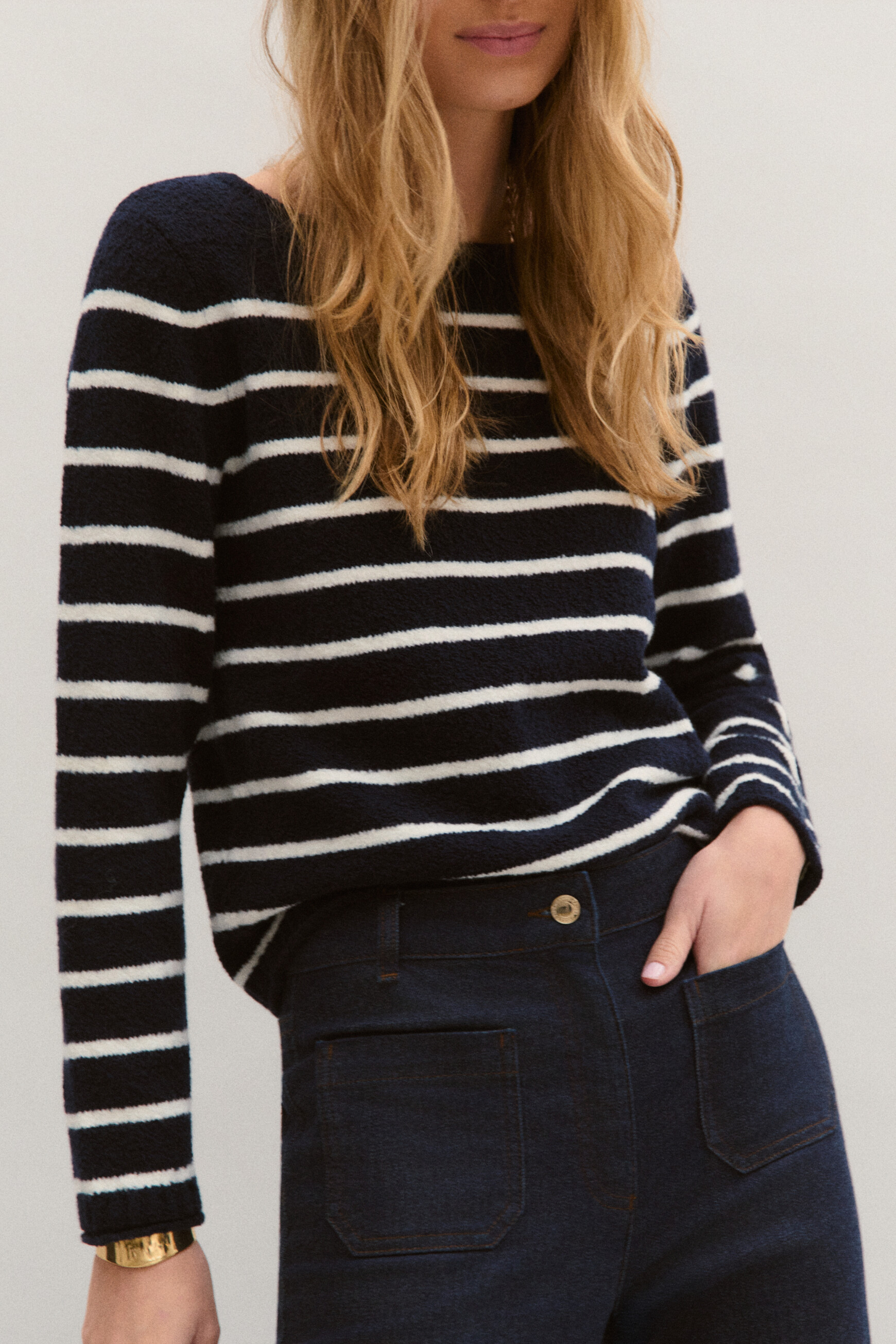 Mpierrick sweater navy blue woman