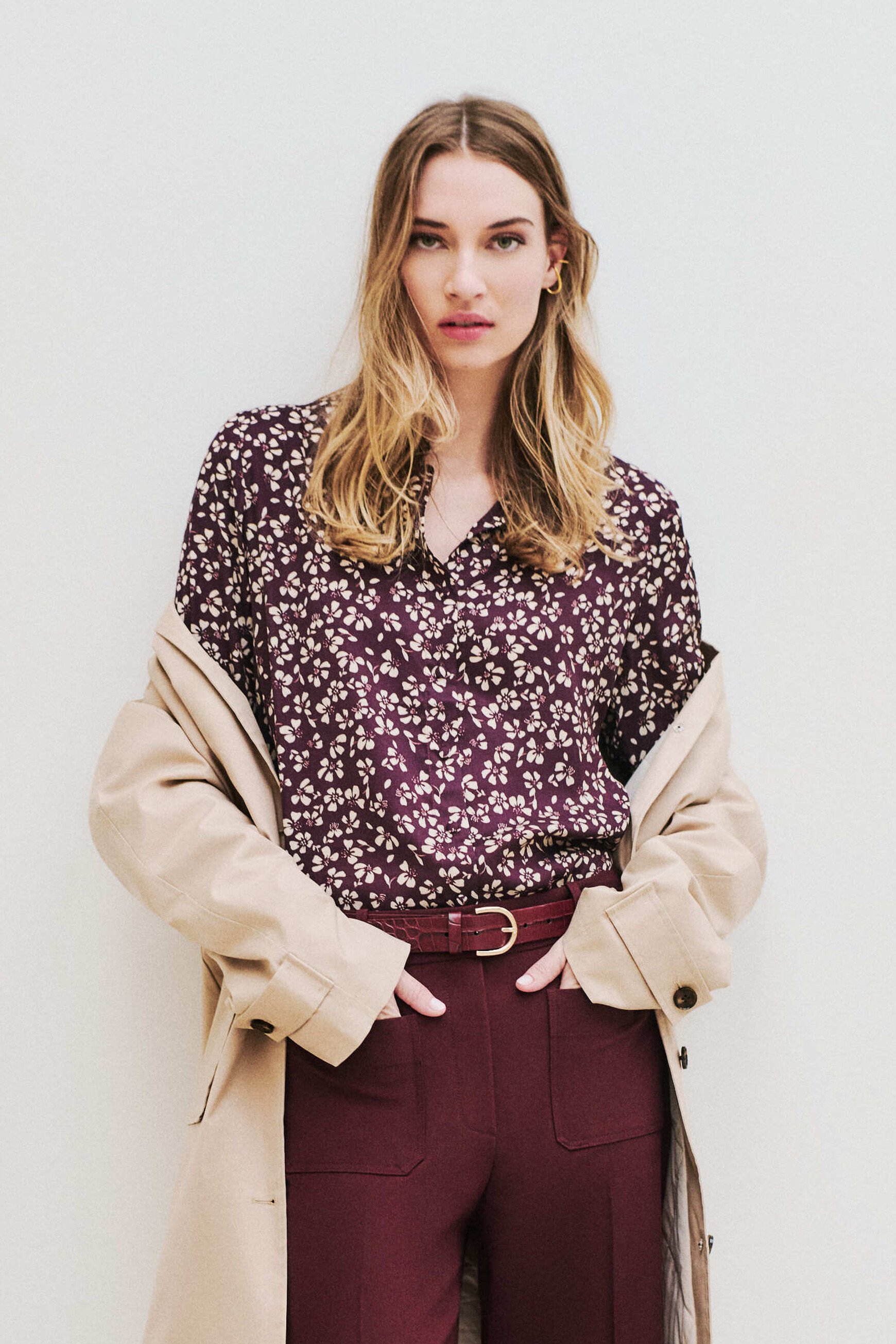 Chemise Charme prune femme