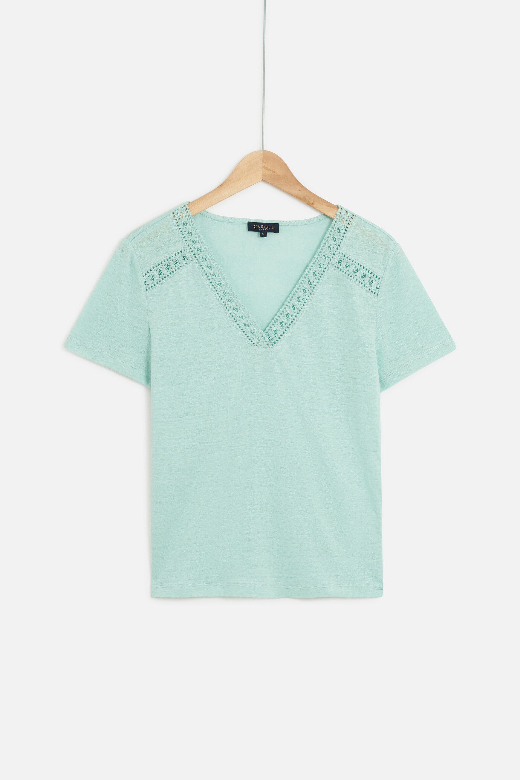 t shirt lolita 100 lin vert menthe femme t-shirt lolita 100% lin vert menthe femme