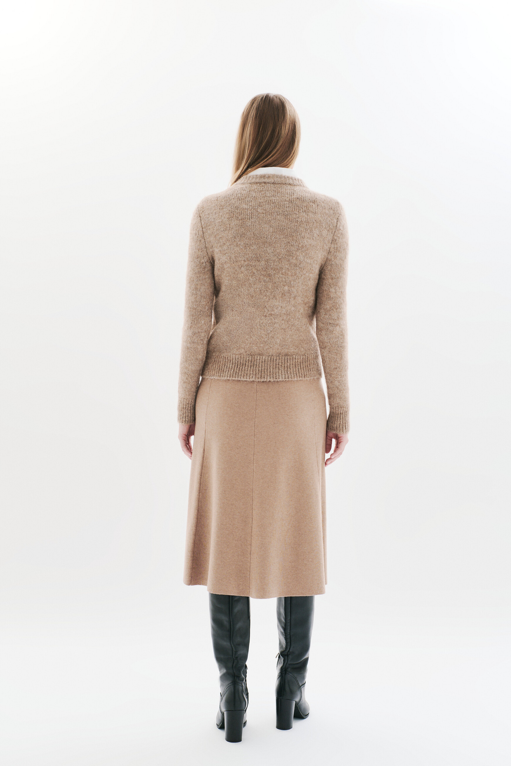 Pull Mdona marron clair femme