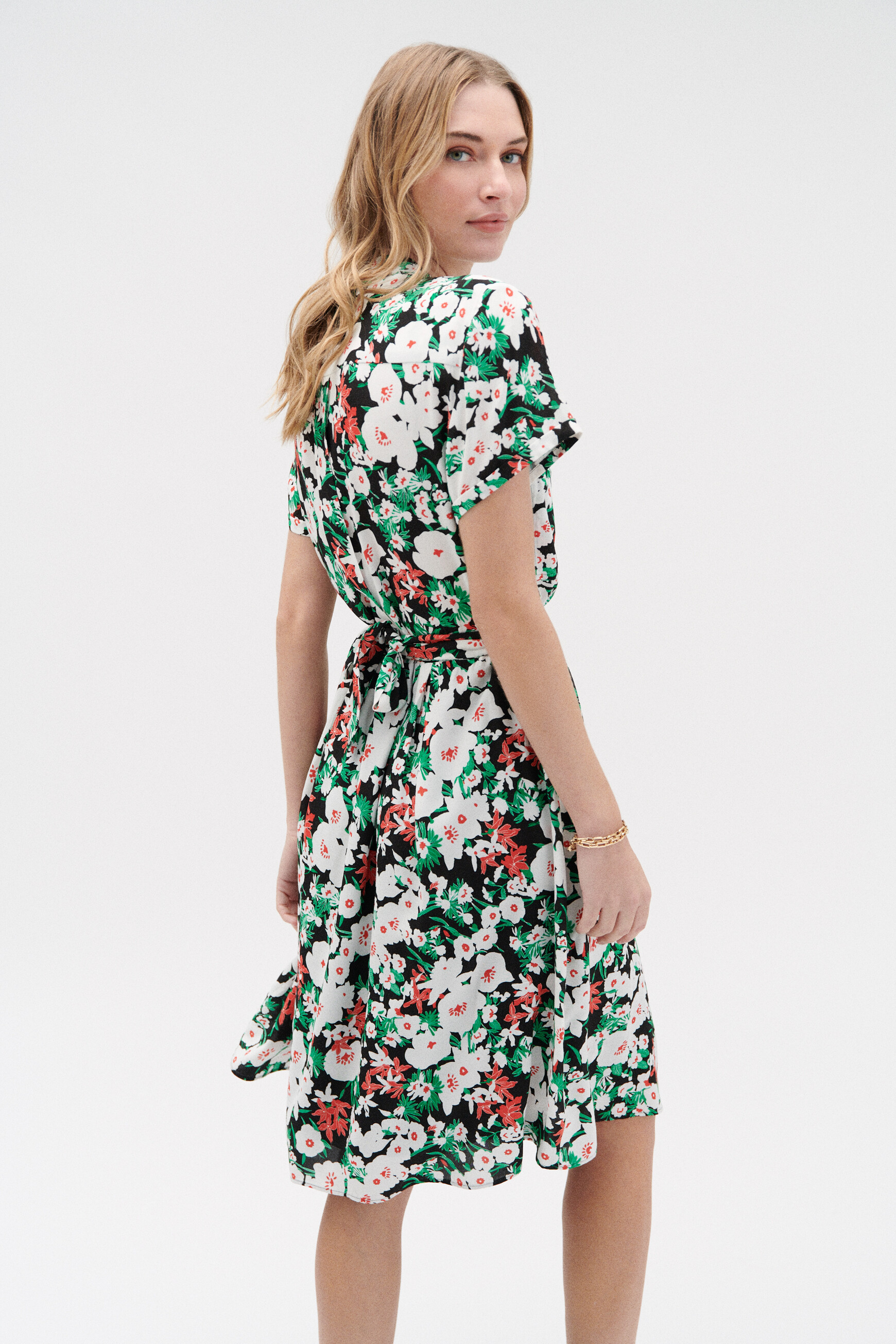 robe dayana print noir femme