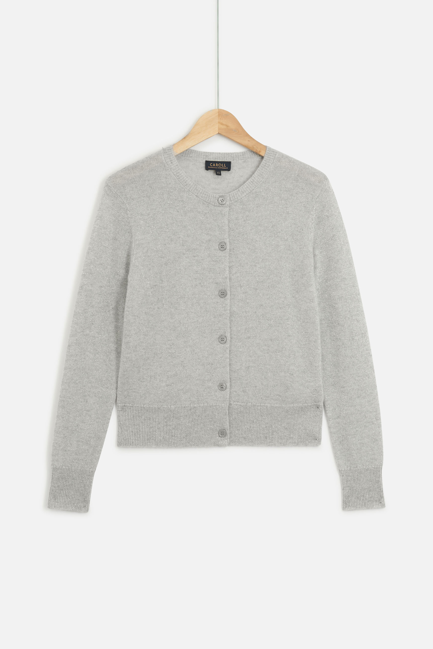 cardigan carola gris clair femme cardigan Carola gris clair femme