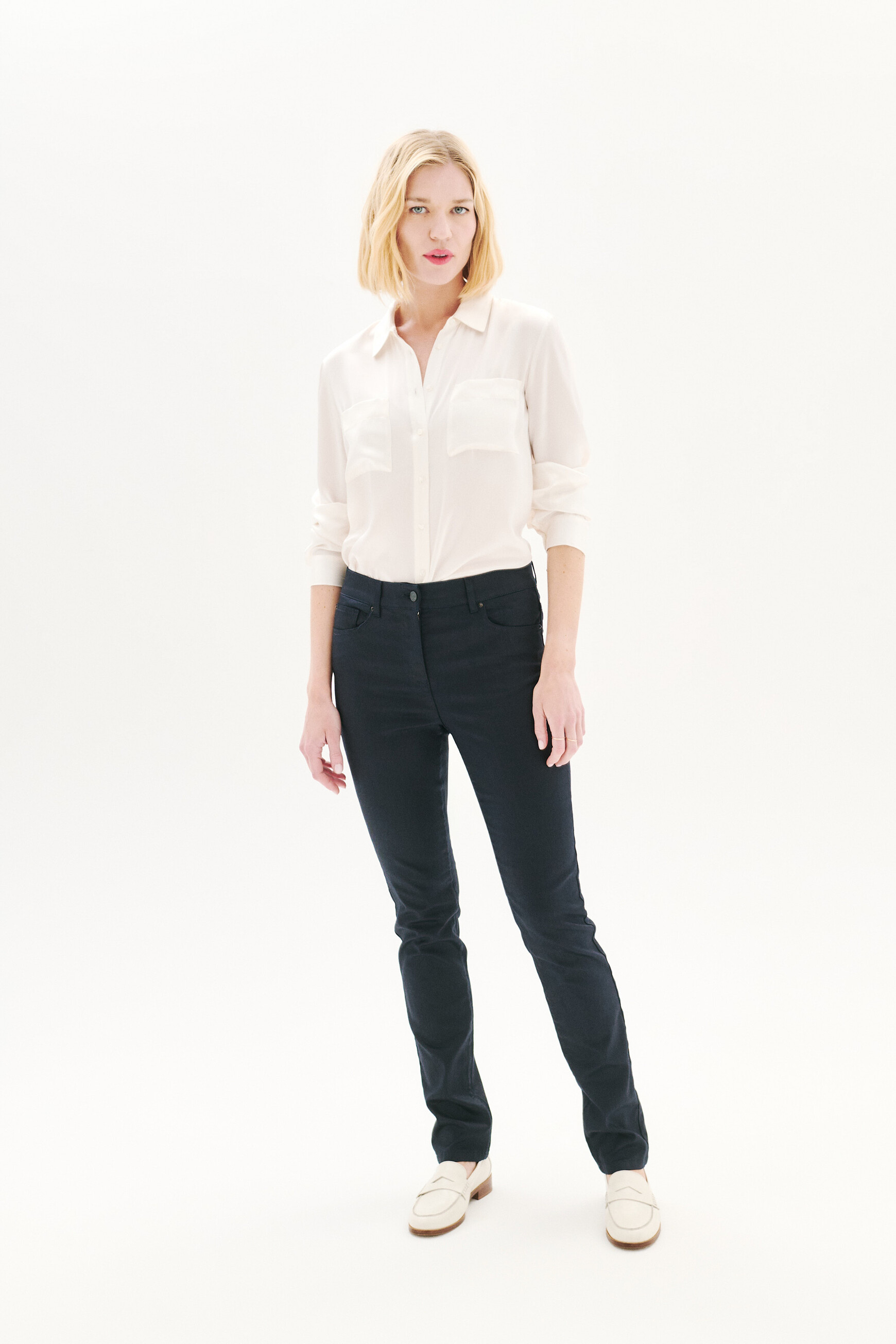 Pbradley trousers navy blue woman