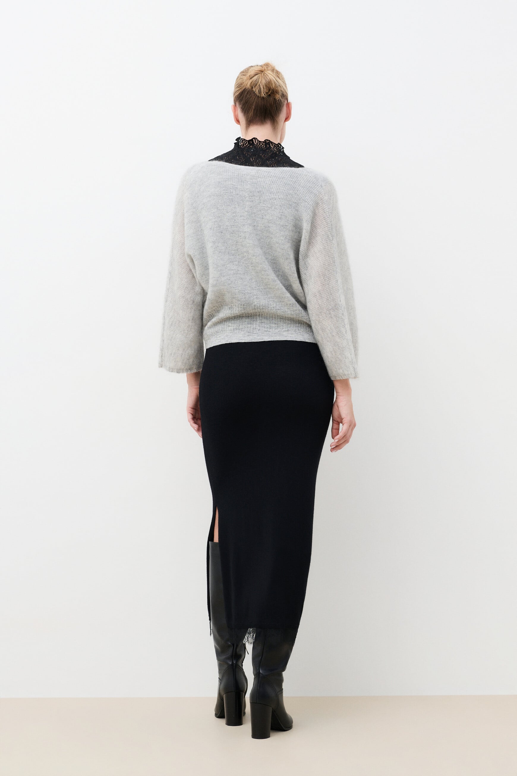Mpearl sweater grey woman