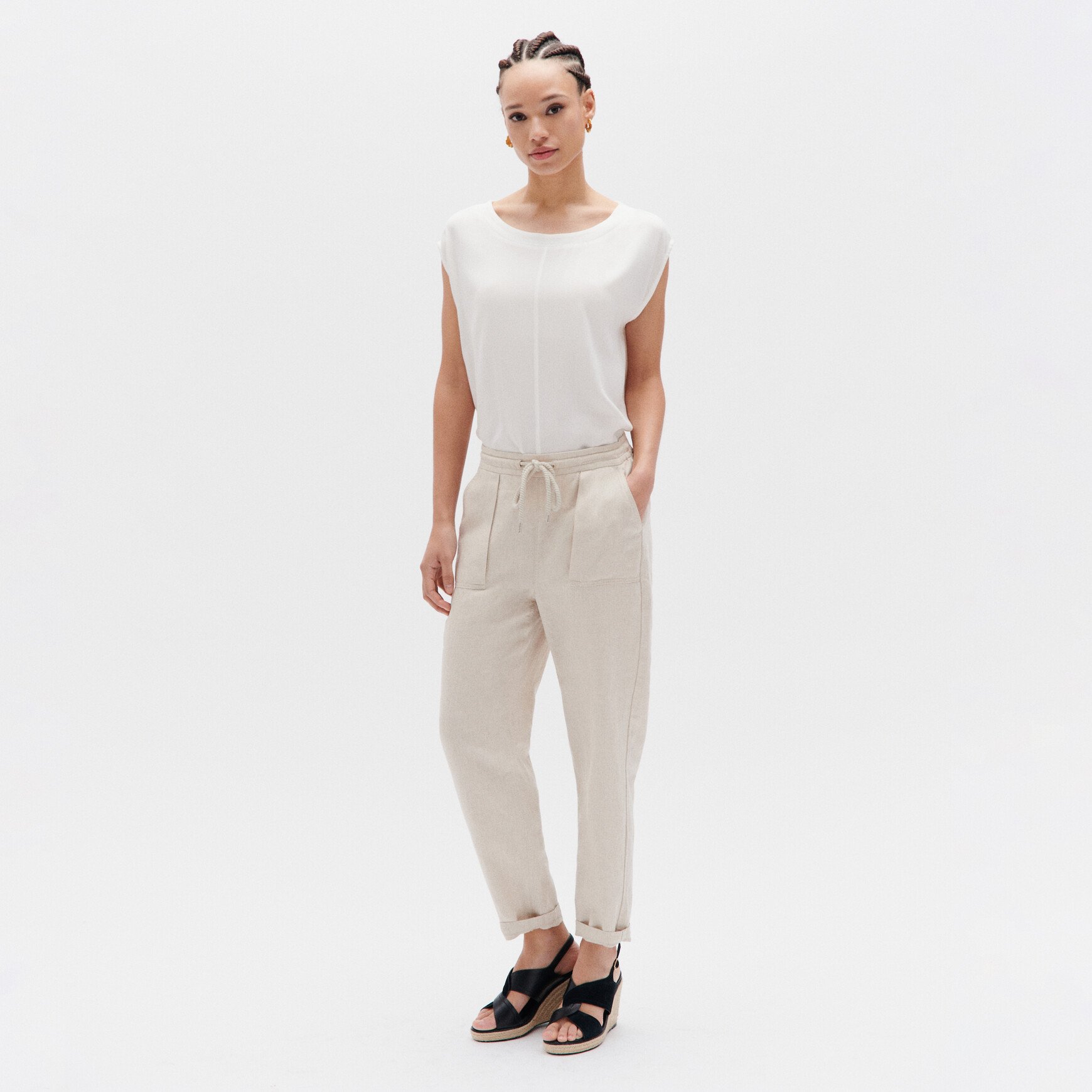pantalon ignace sable femme pantalon ignace sable femme