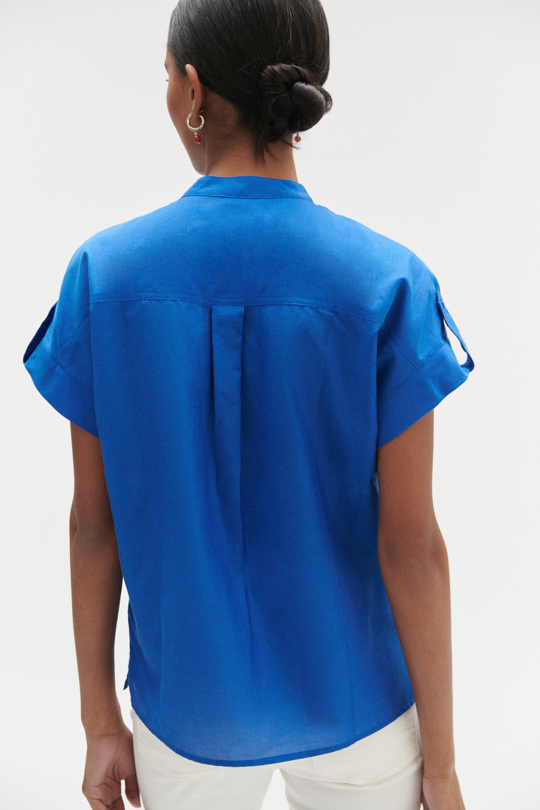 chemise allan bleu electrique femme chemise allan bleu electrique femme