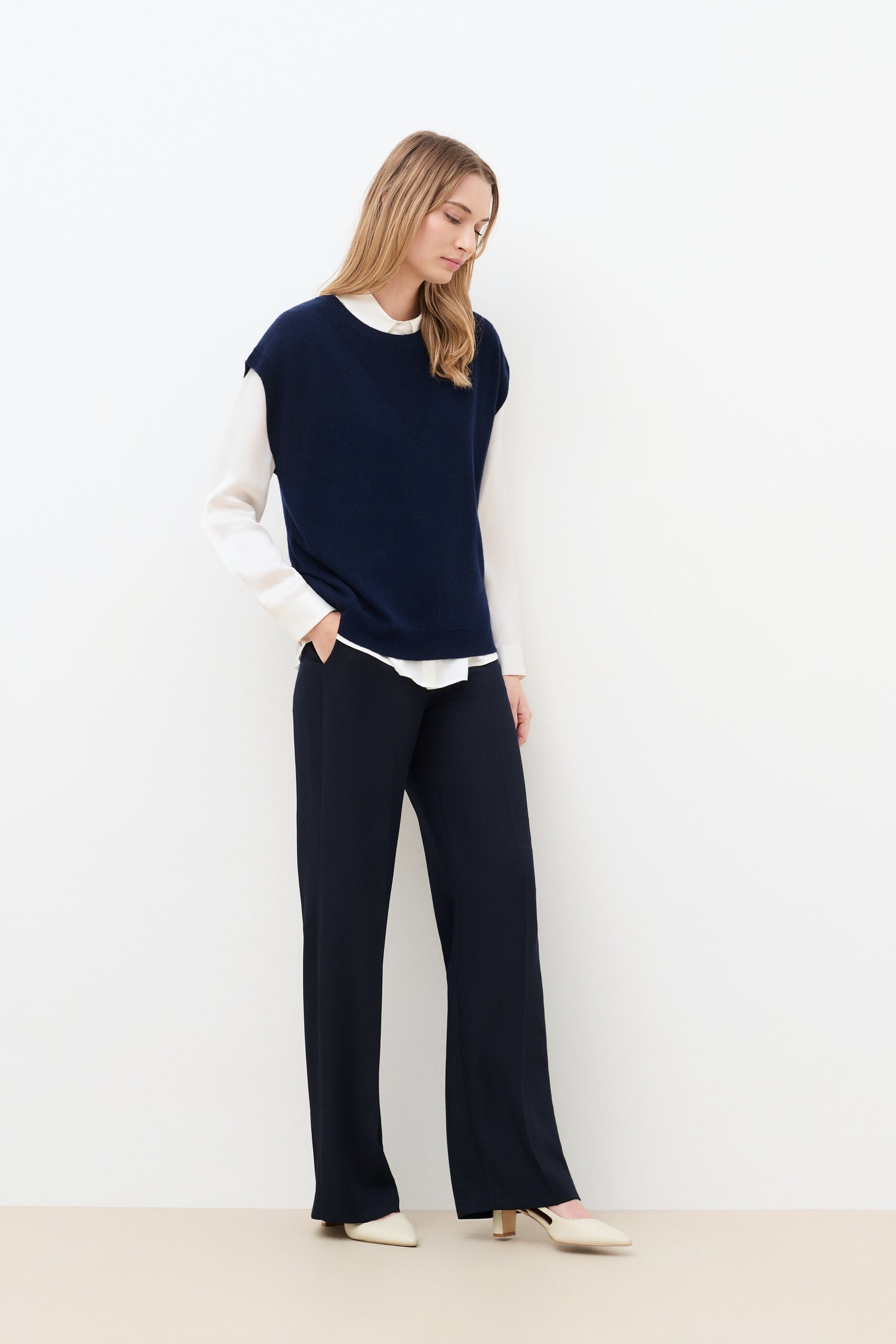 Mathilde sweater navy blue woman