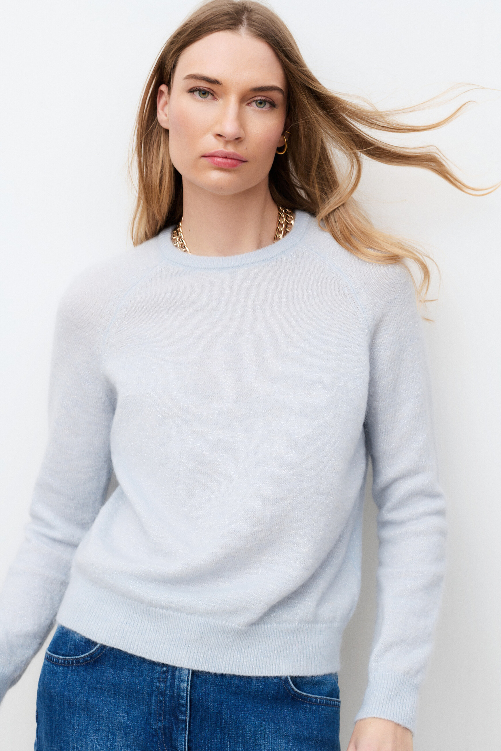 Pull Mcassandra bleu ciel femme