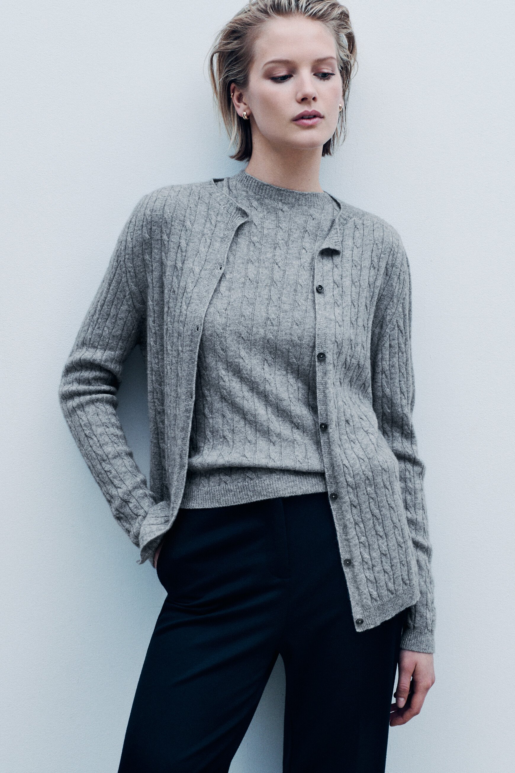 Mtheophile sweater made in Italy grey woman
