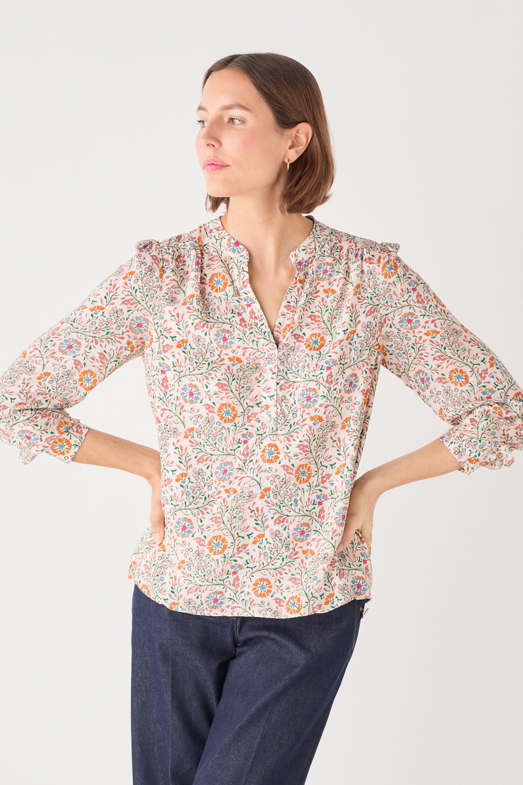 bluse cflower lachsrosa damen Bluse cflower lachsrosa damen