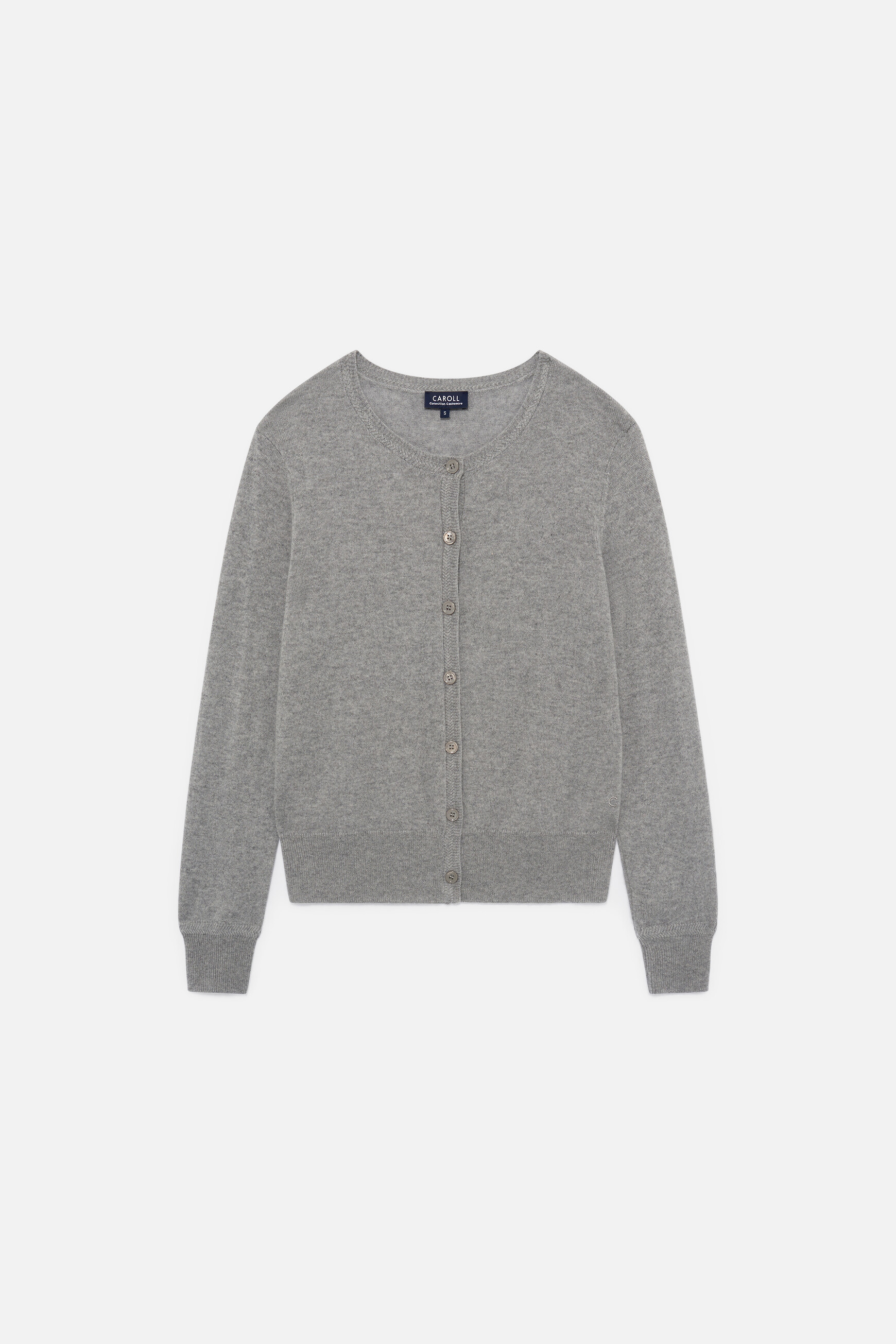 mcaroline 100% cashmere cardigan grey woman