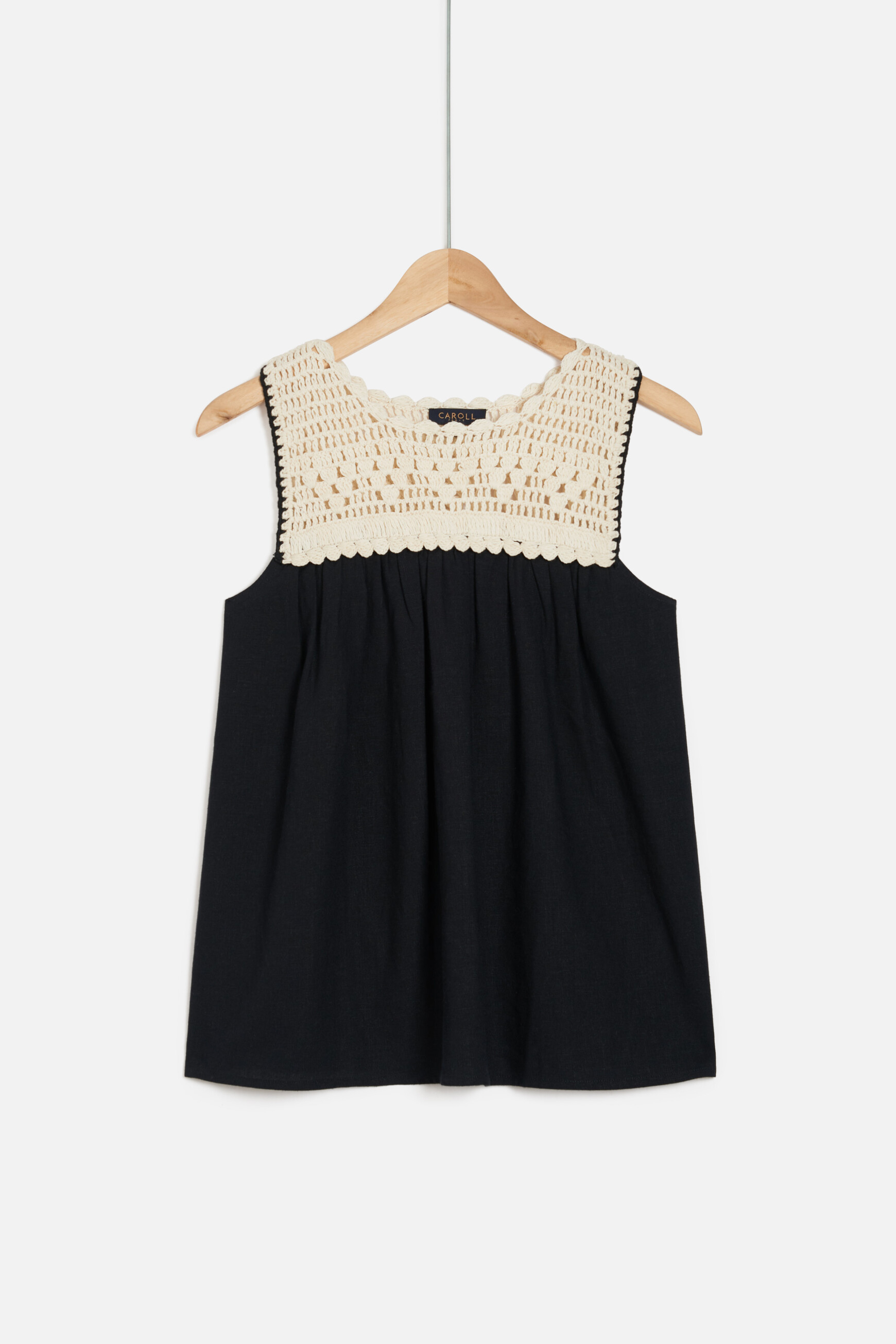 top nina noir femme top nina noir femme
