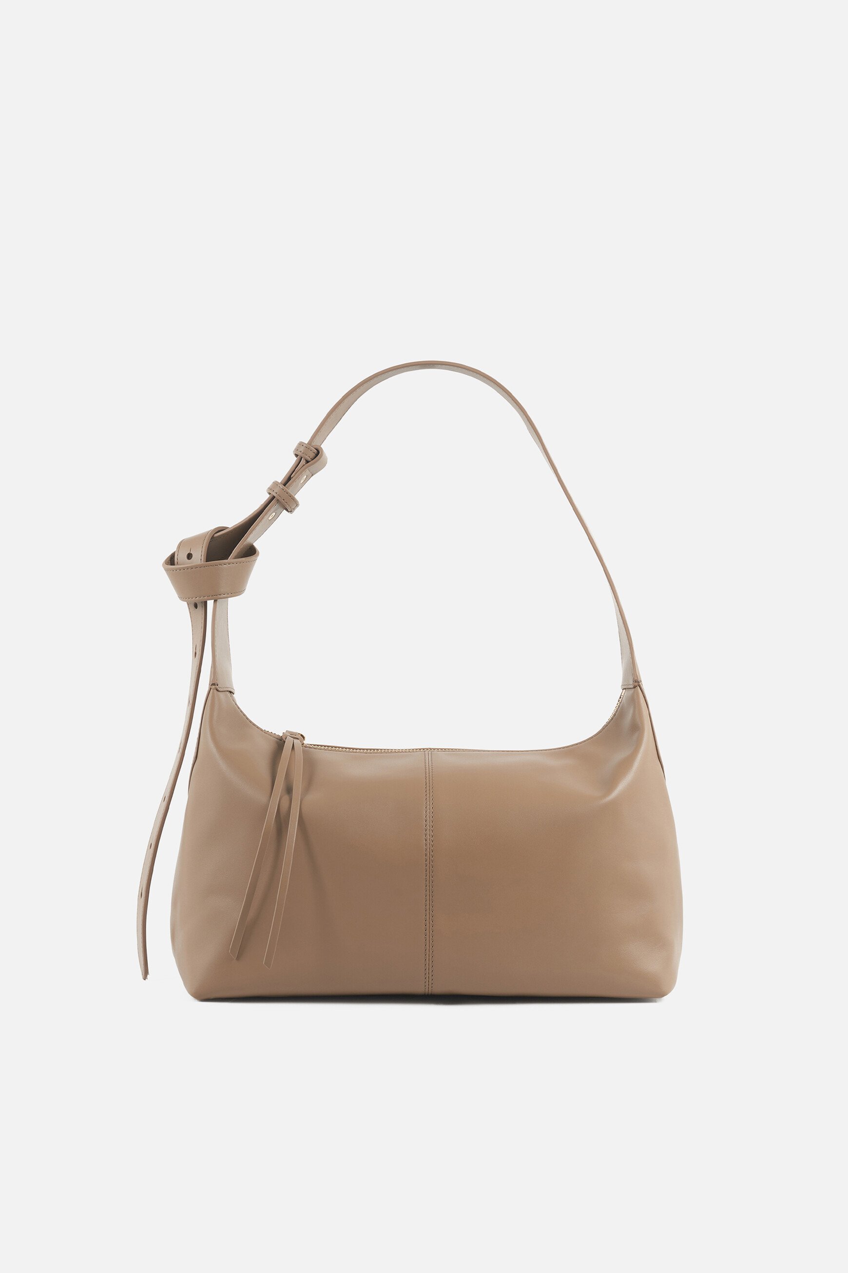 Bolso soane en cuir naturel beige mujer