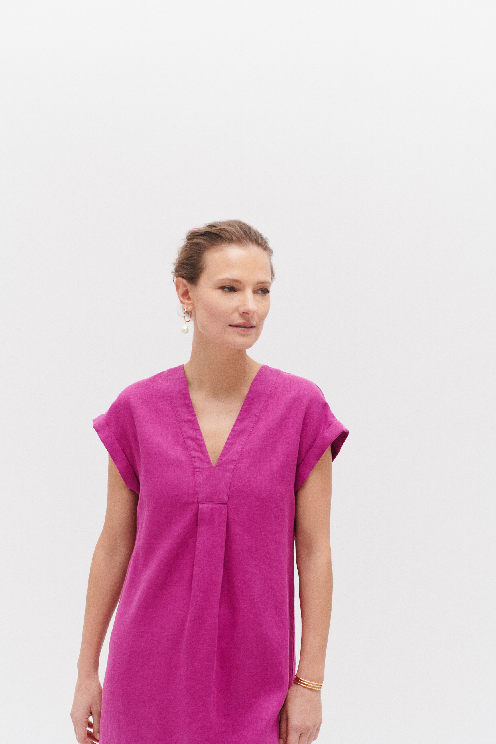 robe mirabelle 100 lin violet femme robe mirabelle 100% lin violet femme