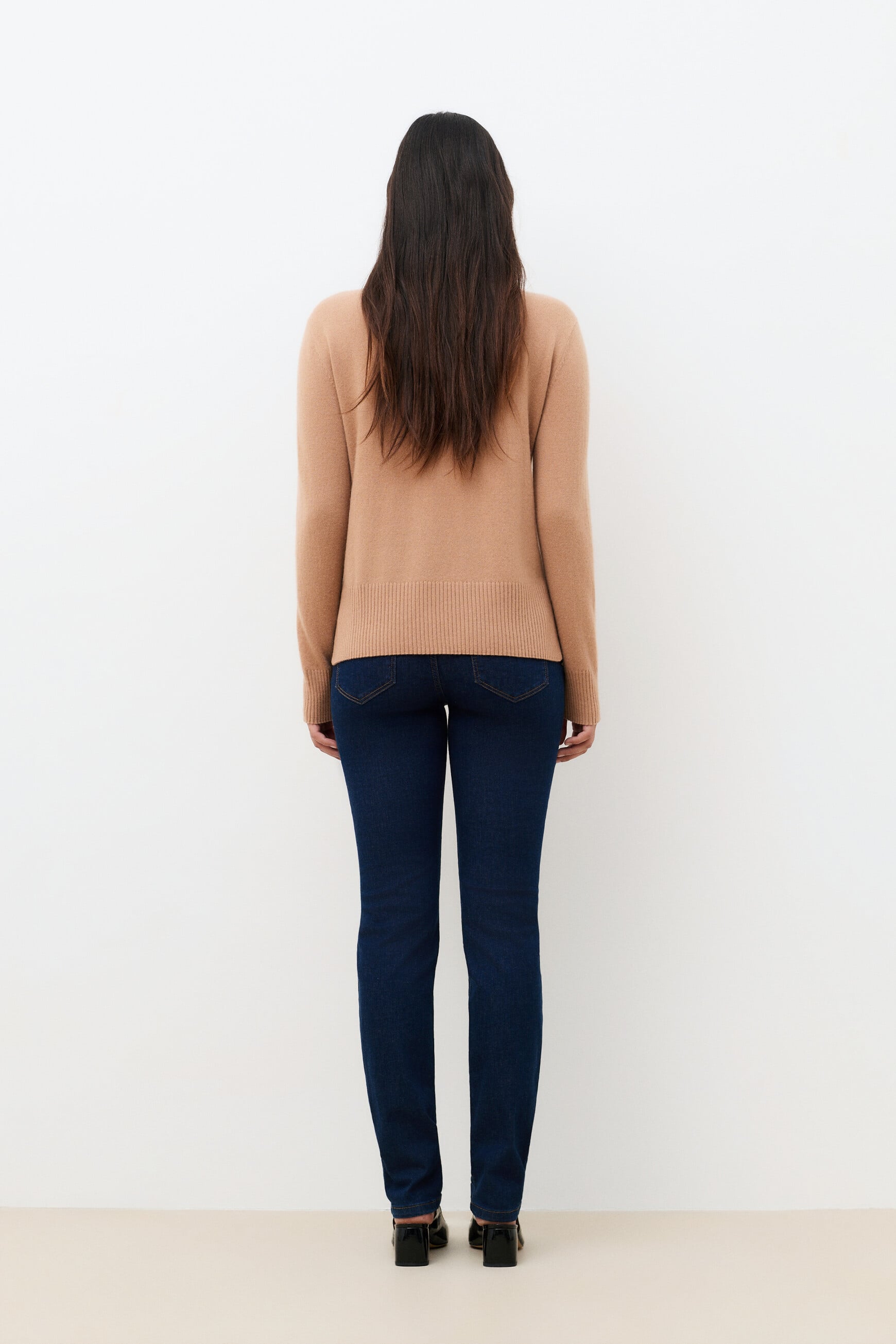 Maglione Mfranklin 100% cashmere cammello donna
