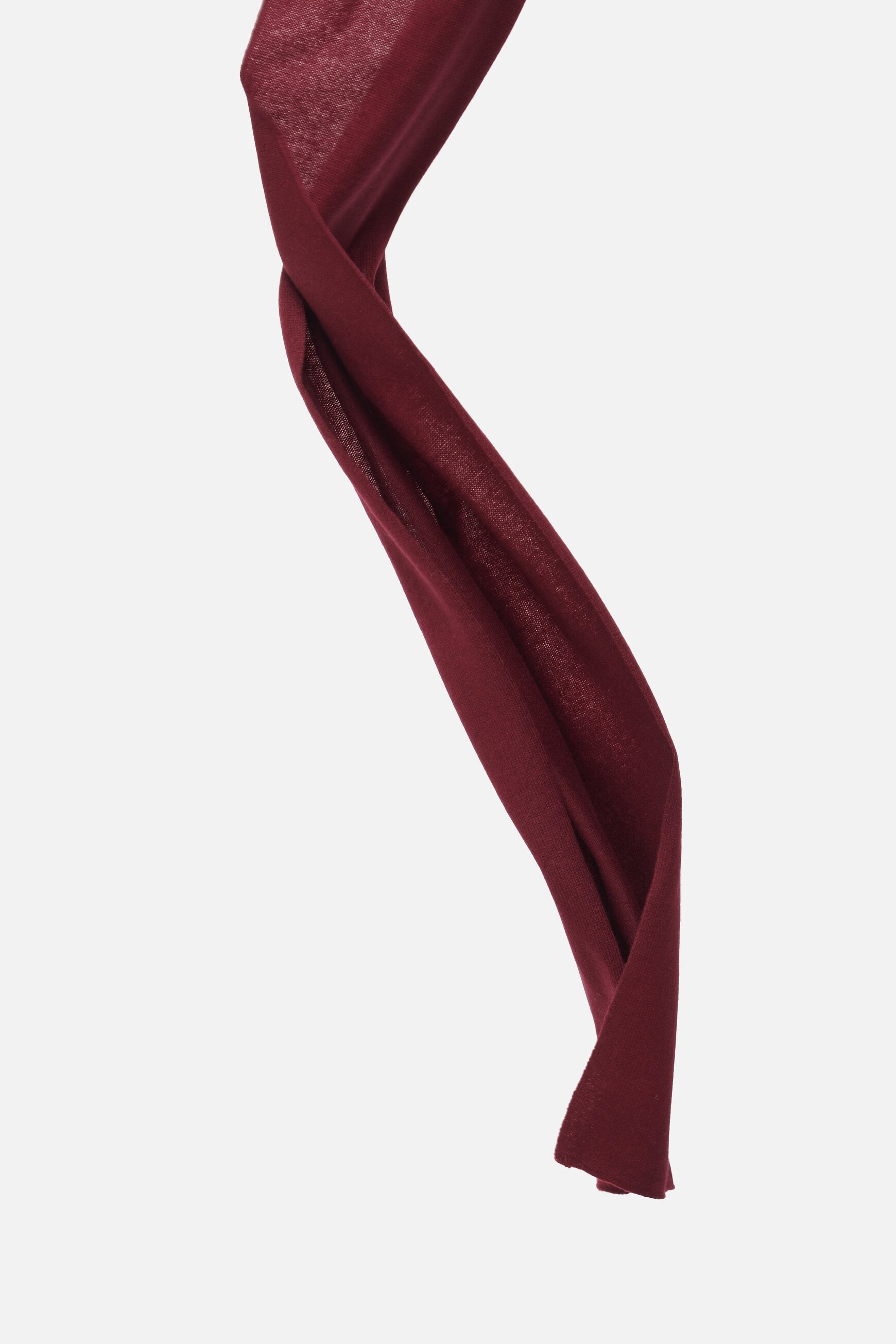 Mabel 100% cashmere scarf burgundy woman
