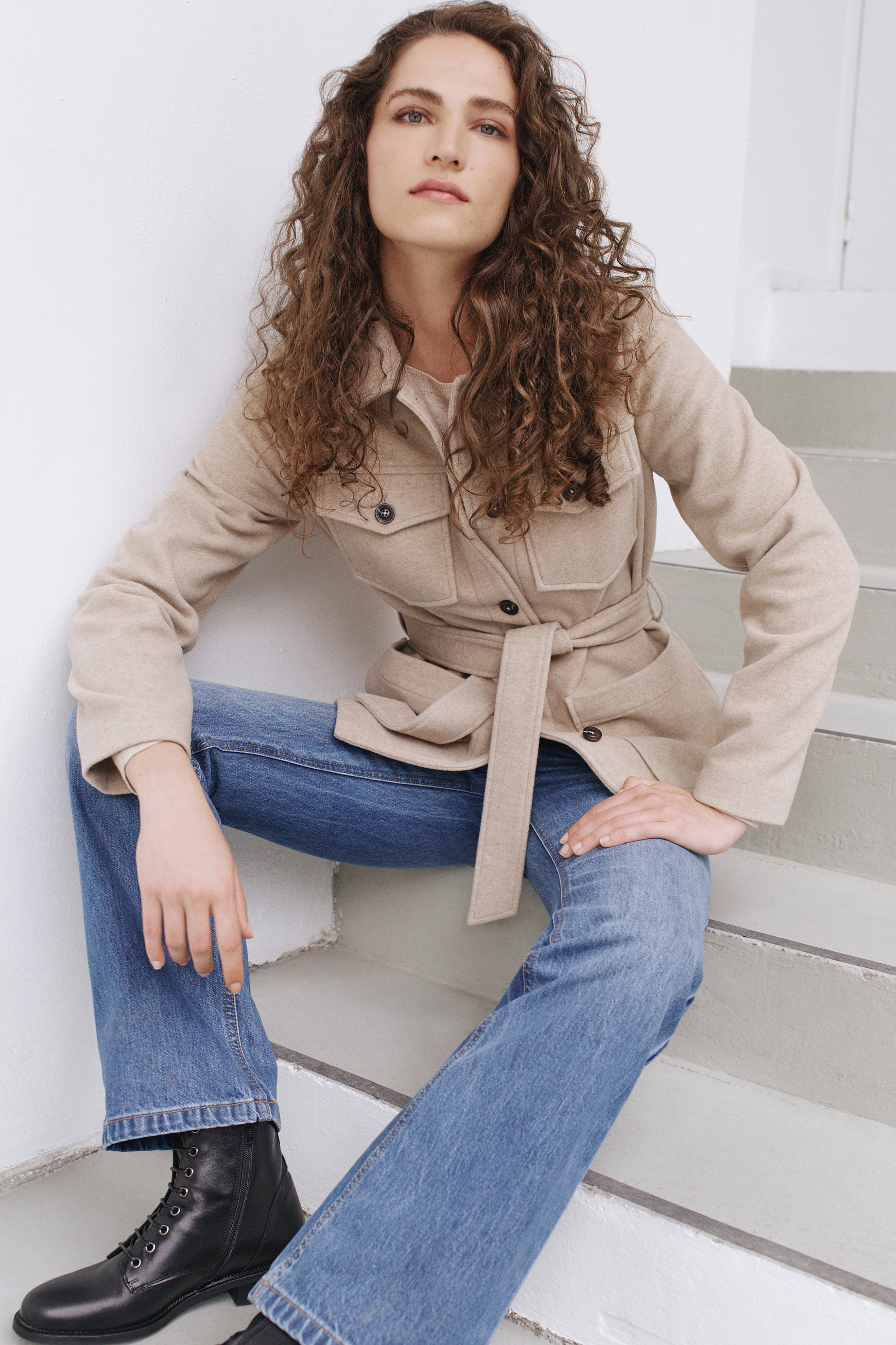 veste solene sable femme