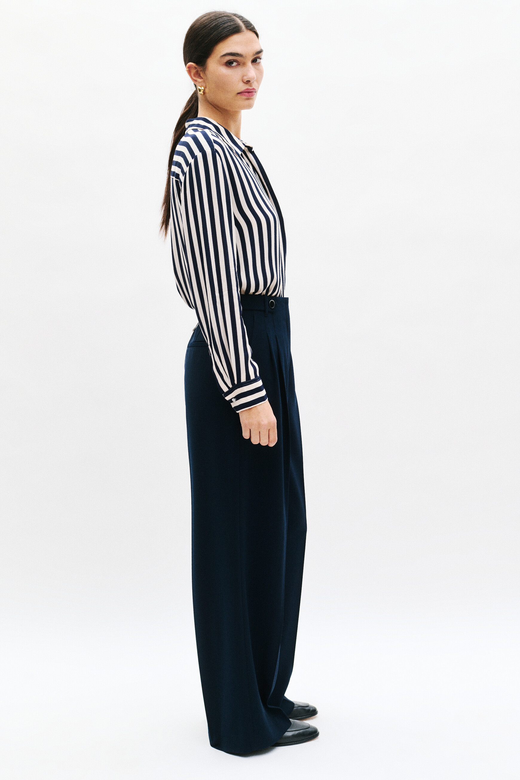 pantalon presley bleu marine femme Pantalon presley bleu marine femme